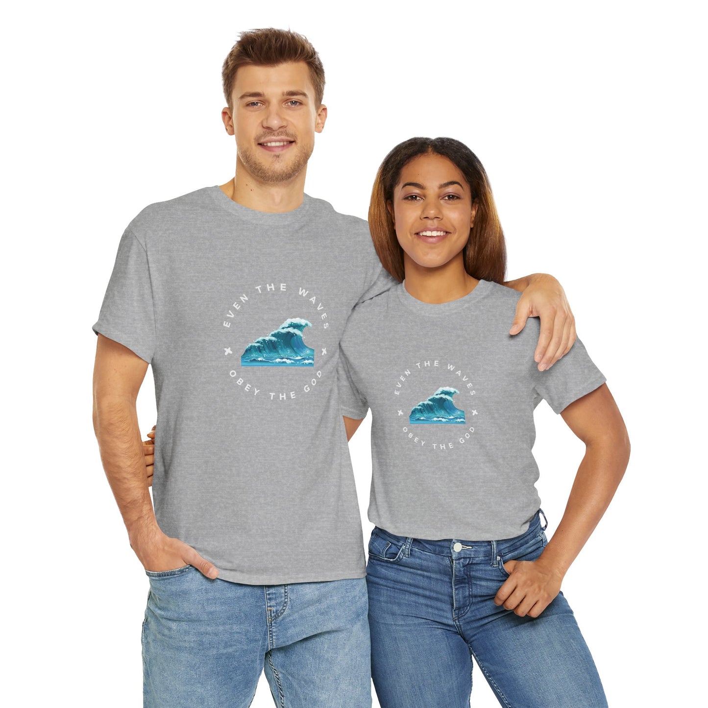 Wave Unisex Tee – Casual Cotton T-Shirt for Everyday Comfort - Wolf Aura Co