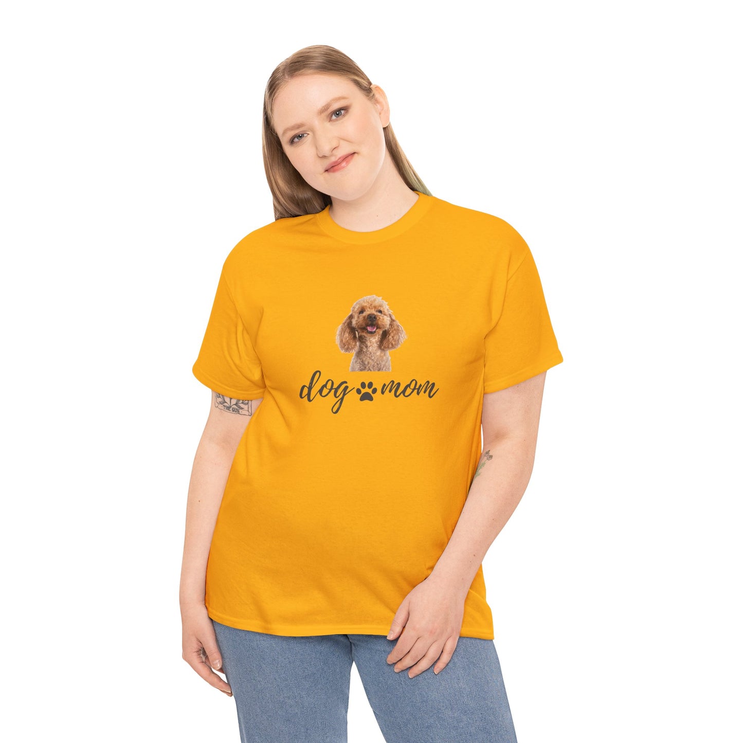 Dog Print Cotton T-Shirt – Cute Casual Tee for Dog Moms | Gift for Dog Lovers, Everyday Comfort, Pet Parent Apparel - Wolf Aura Co