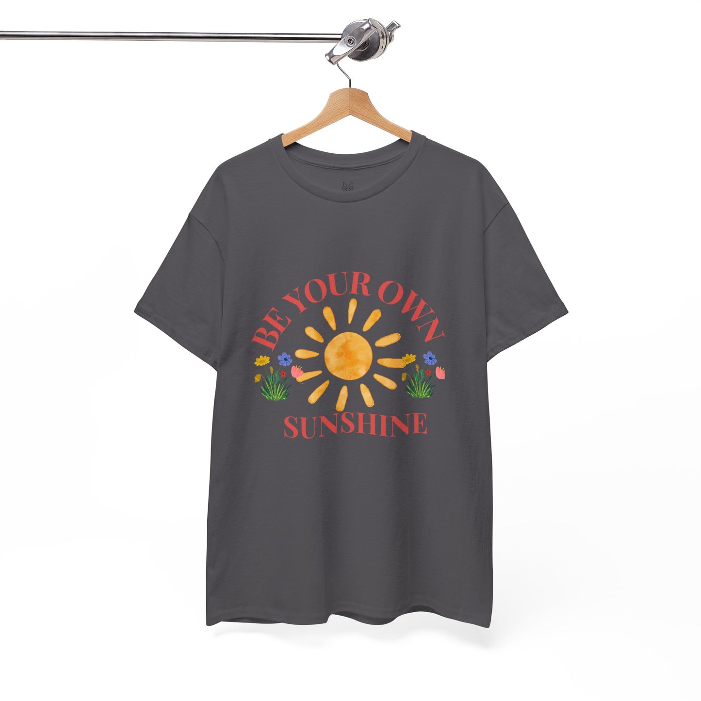 Be Your Own Sunshine Cotton T-Shirt – Positive Graphic Tee, Everyday Casual Wear, Uplifting Gift - Wolf Aura Co