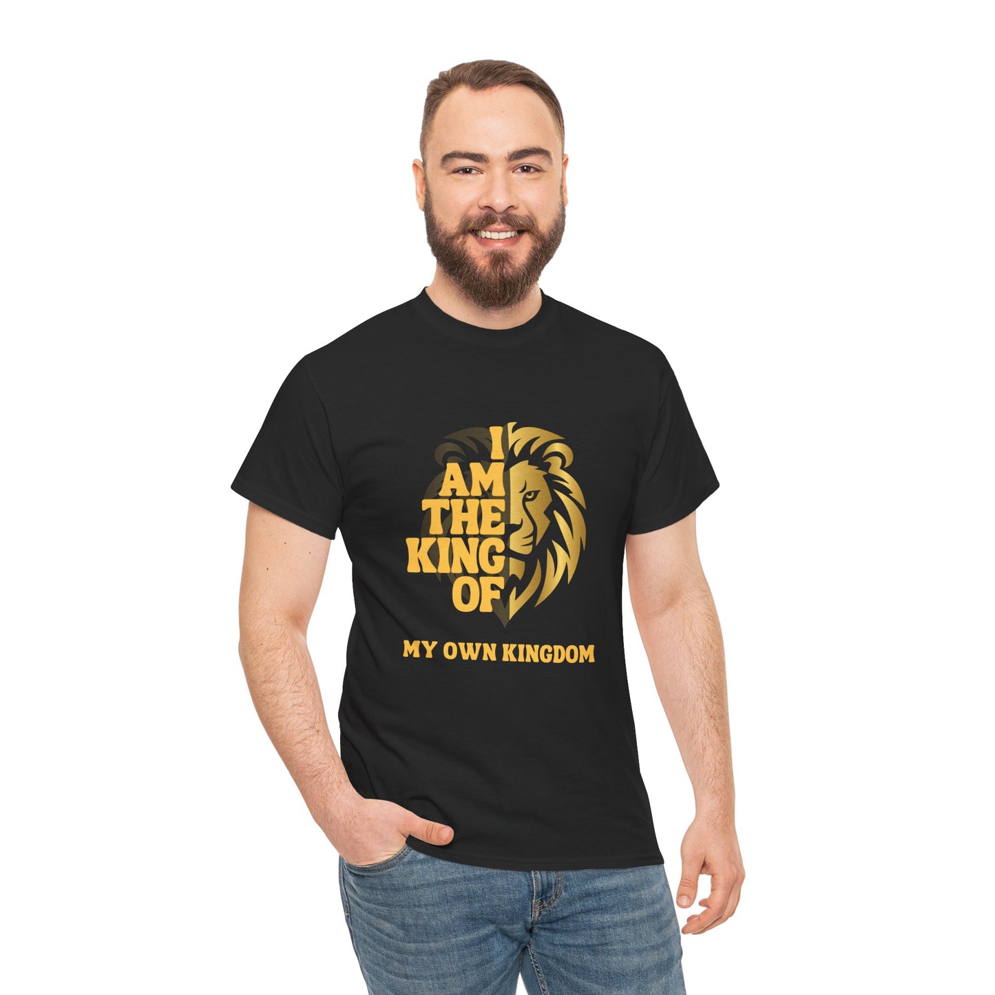 Lion Print Cotton T-Shirt – Fierce Graphic Tee, Casual Everyday Wear, Animal Lover Gift - Wolf Aura Co