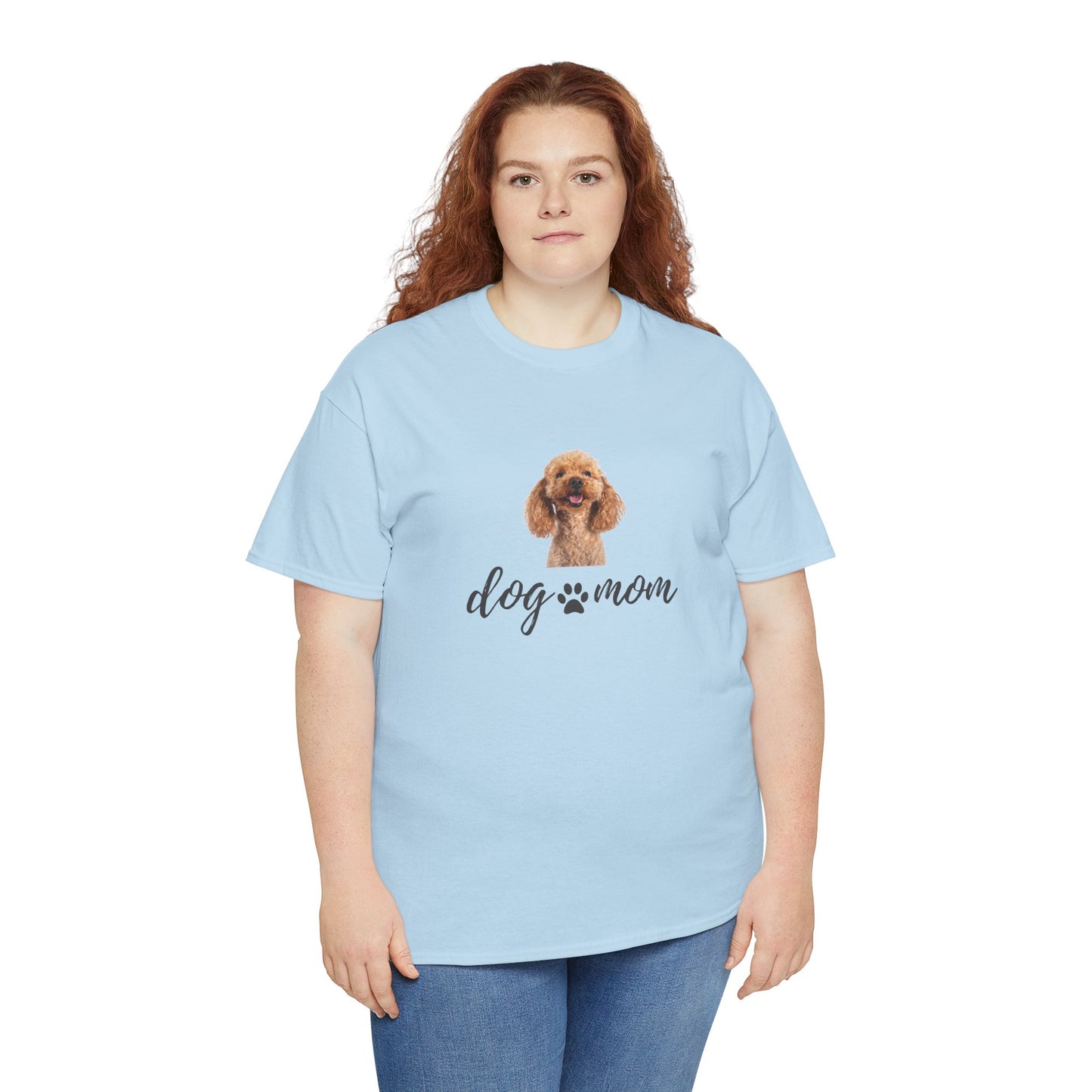 Dog Print Cotton T-Shirt – Cute Casual Tee for Dog Moms | Gift for Dog Lovers, Everyday Comfort, Pet Parent Apparel - Wolf Aura Co