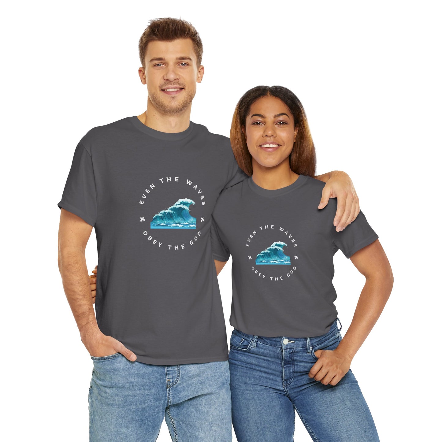 Wave Unisex Tee – Casual Cotton T-Shirt for Everyday Comfort - Wolf Aura Co