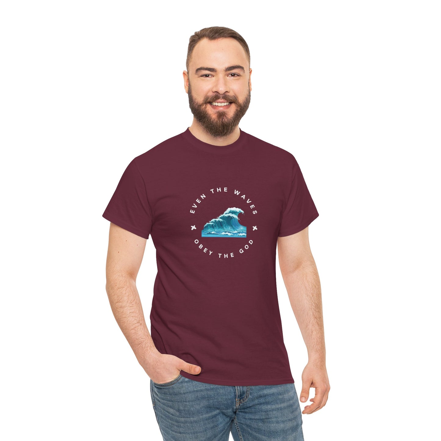 Wave Unisex Tee – Casual Cotton T-Shirt for Everyday Comfort - Wolf Aura Co