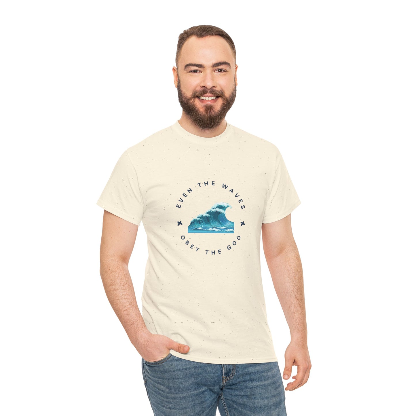 Wave Unisex Tee – Casual Cotton T-Shirt for Everyday Comfort - Wolf Aura Co