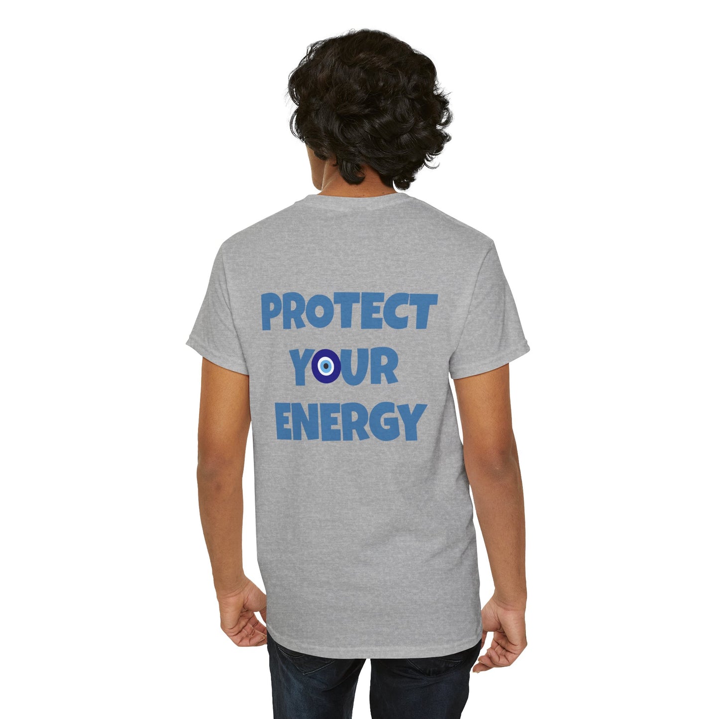 Evil Eye Graphic Tee – Unisex Casual Cotton T-Shirt | Protect Your Energy Shirt, Positive Vibes Apparel, Spiritual Gift - Wolf Aura Co