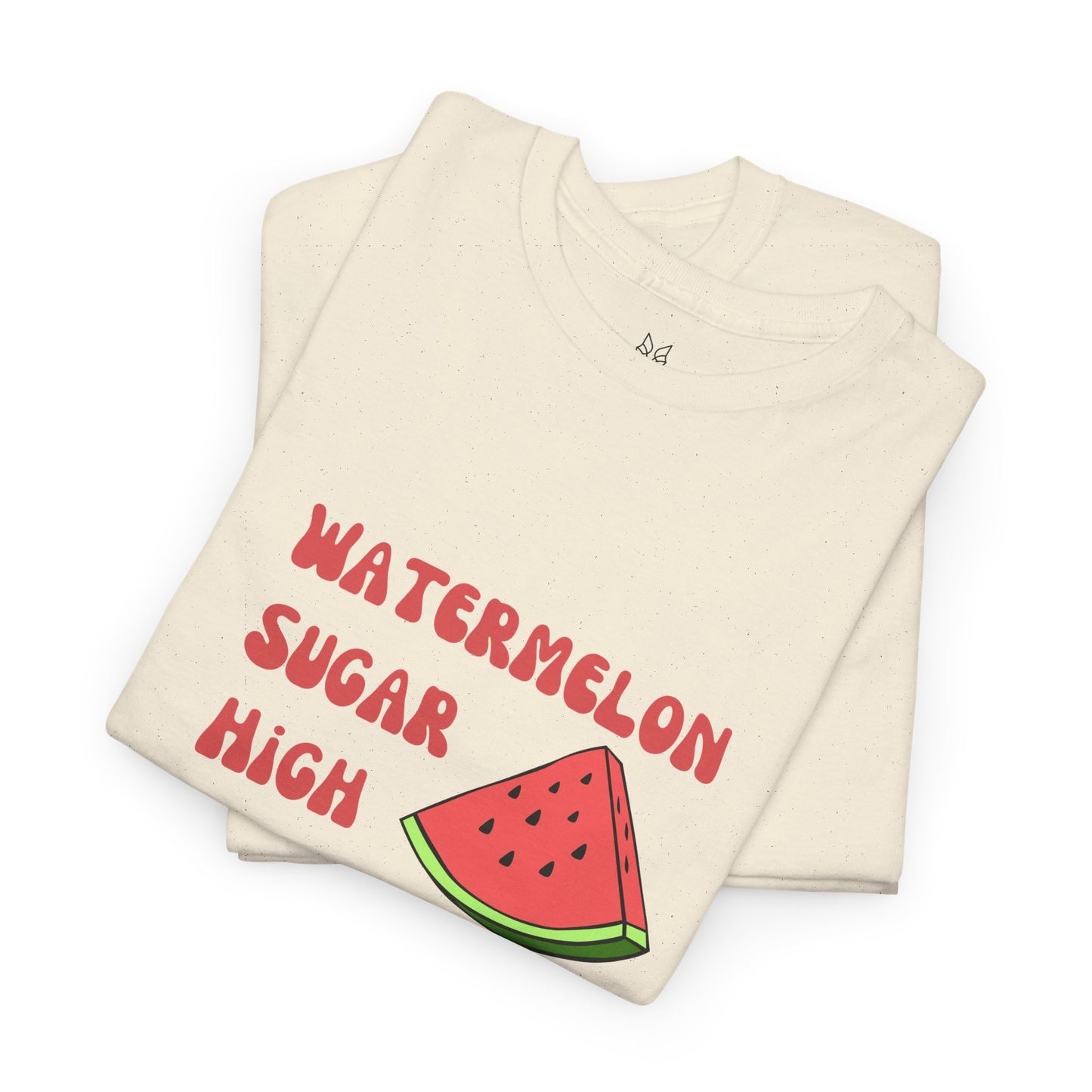 Watermelon Print Cotton T-Shirt | Cute Summer Tee, Fruit Graphic Shirt, Casual Everyday Wear - Wolf Aura Co