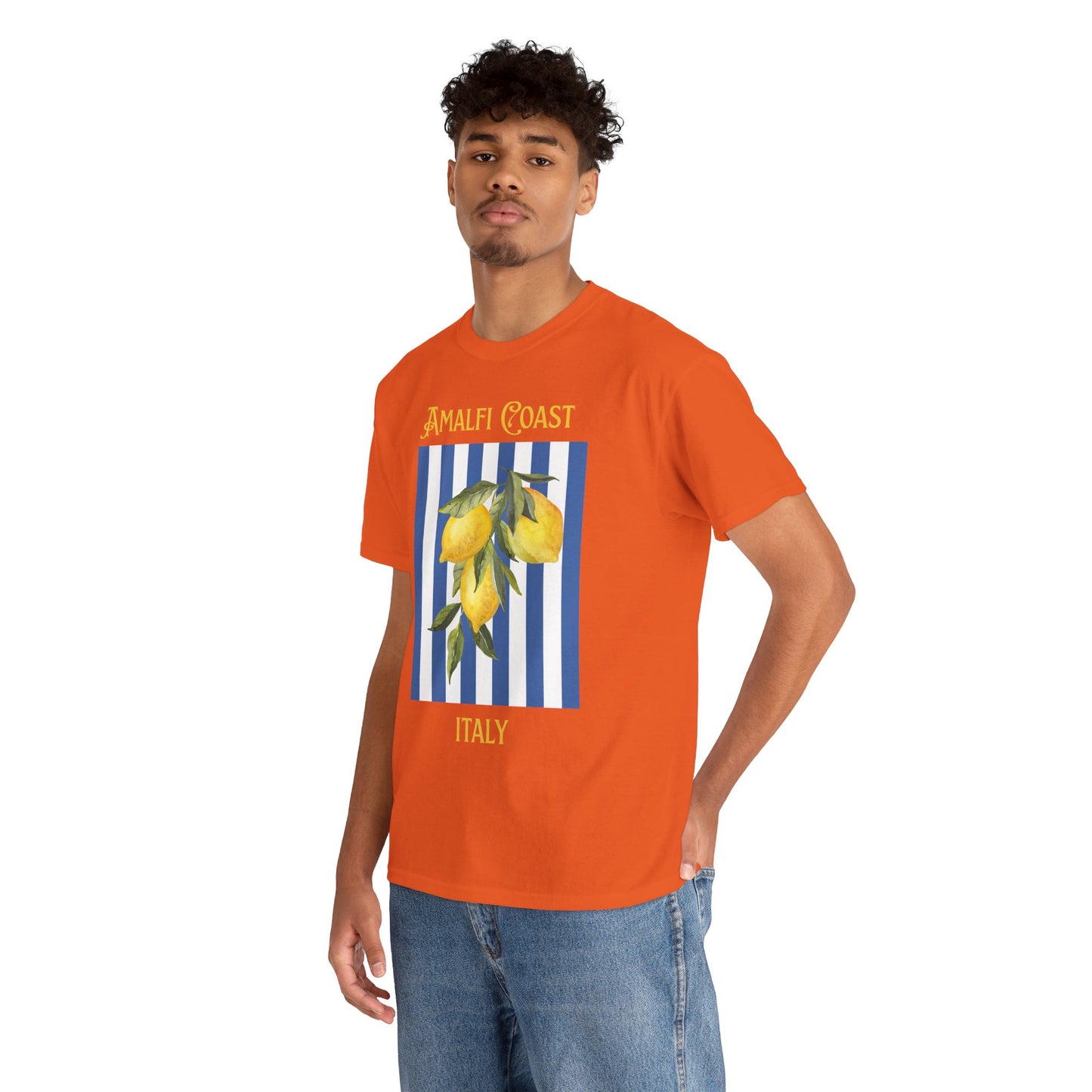 Unisex Amalfi Coast T-Shirt – Casual Coastal Graphic Tee - Wolf Aura Co