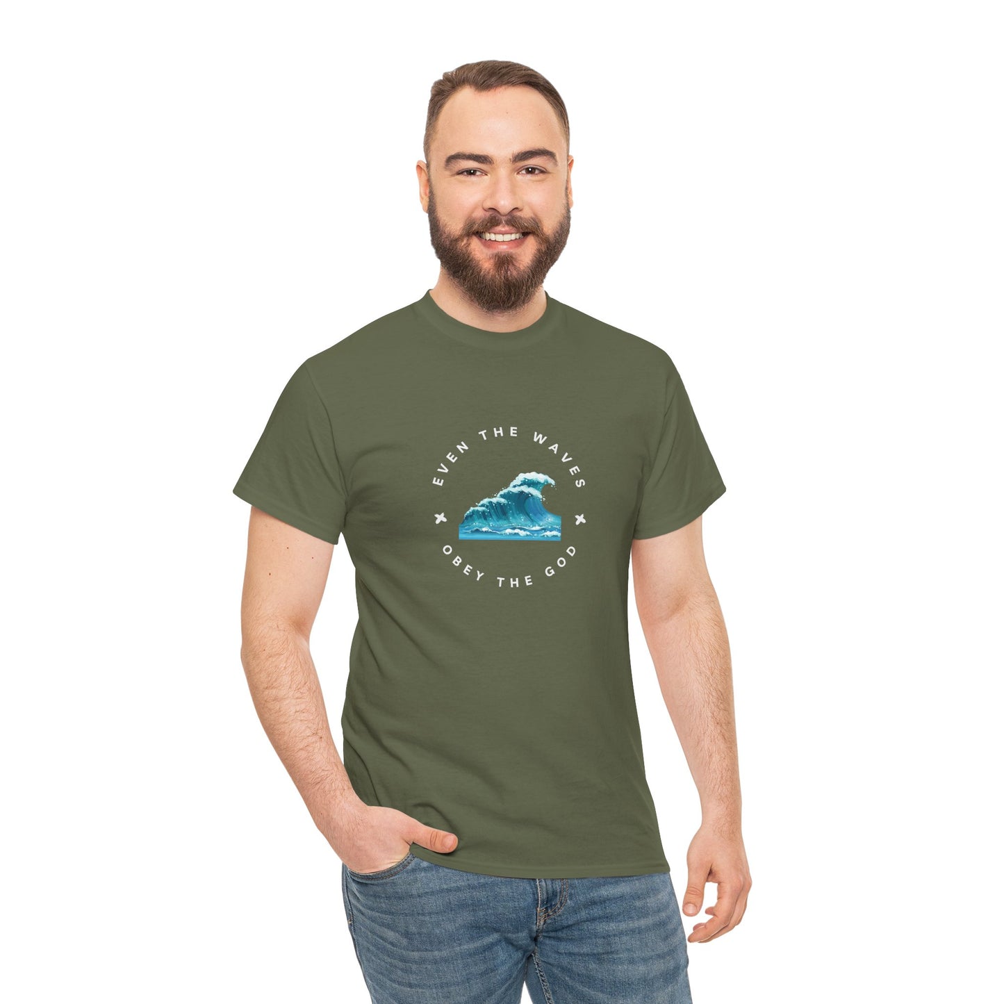 Wave Unisex Tee – Casual Cotton T-Shirt for Everyday Comfort - Wolf Aura Co