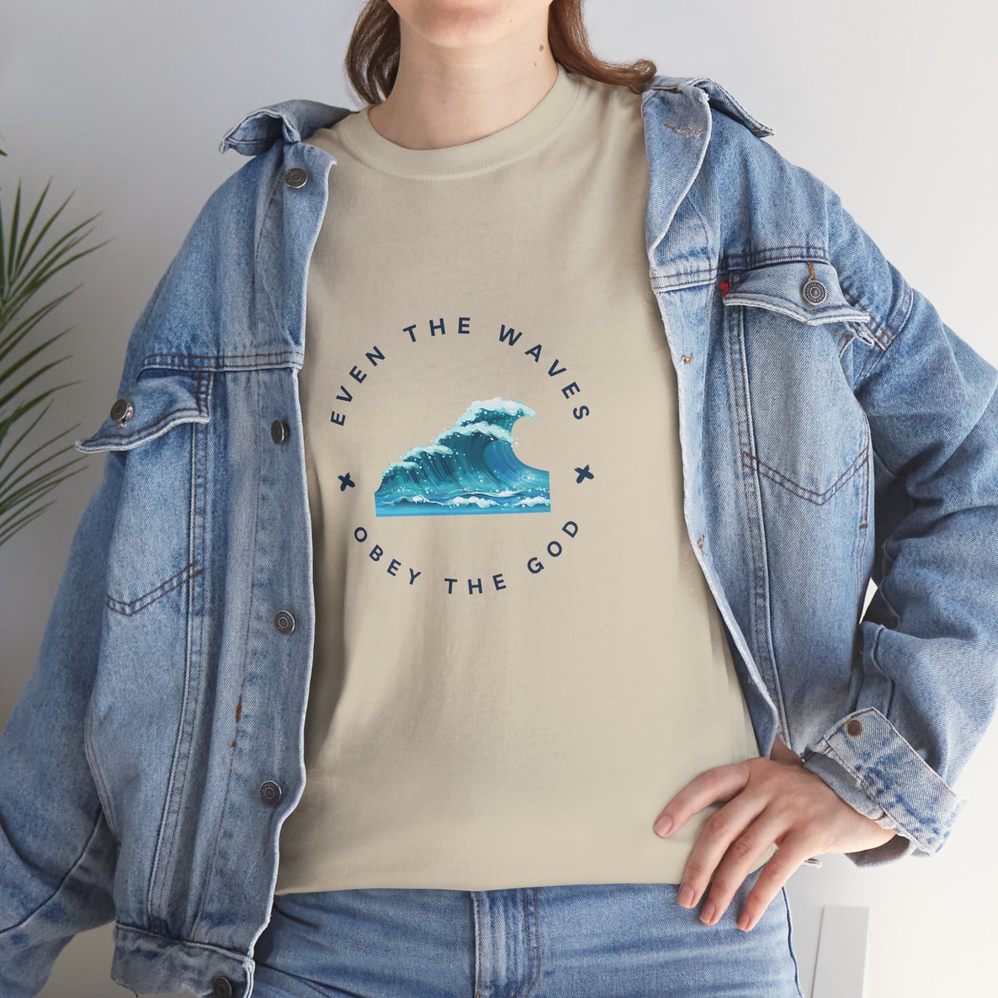 Wave Unisex Tee – Casual Cotton T-Shirt for Everyday Comfort - Wolf Aura Co