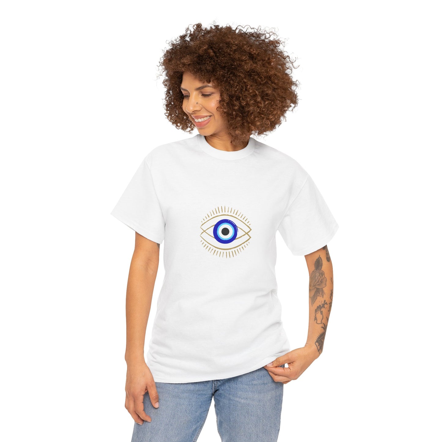 Casual Evil Eye Graphic Tee