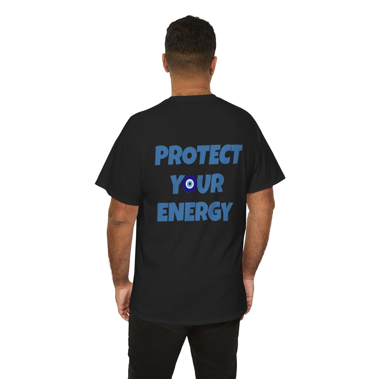 Evil Eye Graphic Tee – Unisex Casual Cotton T-Shirt | Protect Your Energy Shirt, Positive Vibes Apparel, Spiritual Gift - Wolf Aura Co