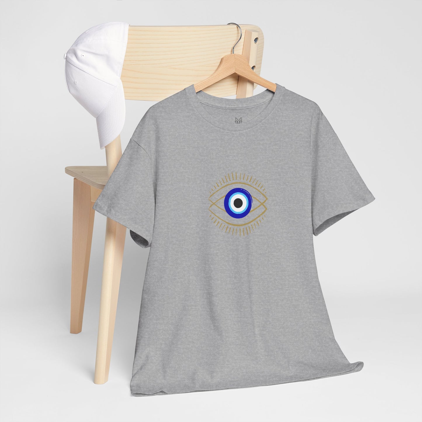 Evil Eye Graphic Tee – Unisex Casual Cotton T-Shirt | Protect Your Energy Shirt, Positive Vibes Apparel, Spiritual Gift - Wolf Aura Co