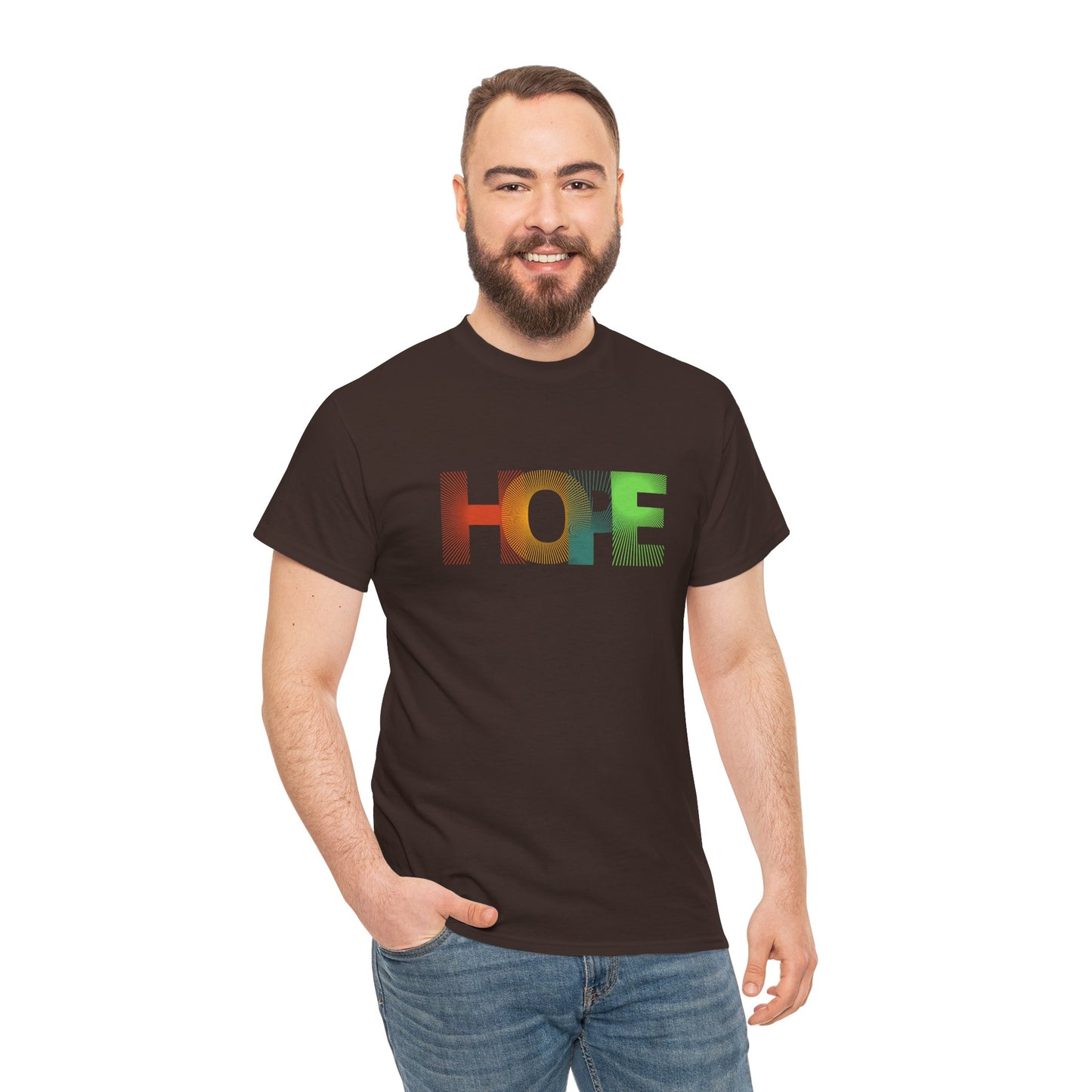 Unisex Hope Graphic Tee – Motivational Casual Wear - Wolf Aura Co