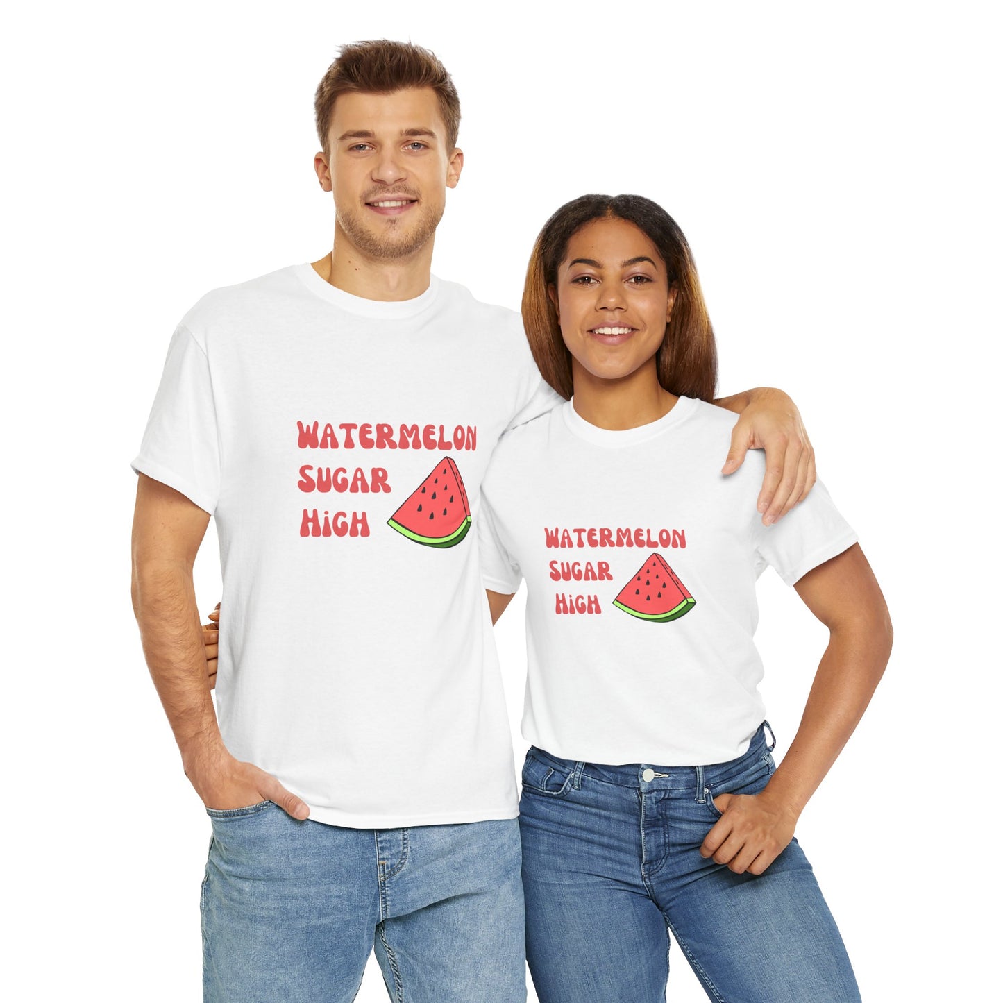 Watermelon Print Cotton T-Shirt