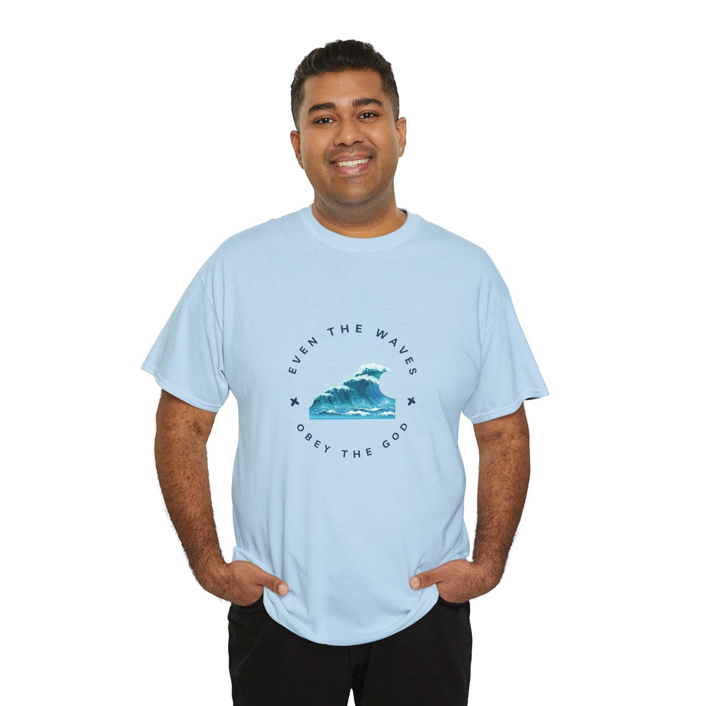 Wave Unisex Tee – Casual Cotton T-Shirt for Everyday Comfort - Wolf Aura Co