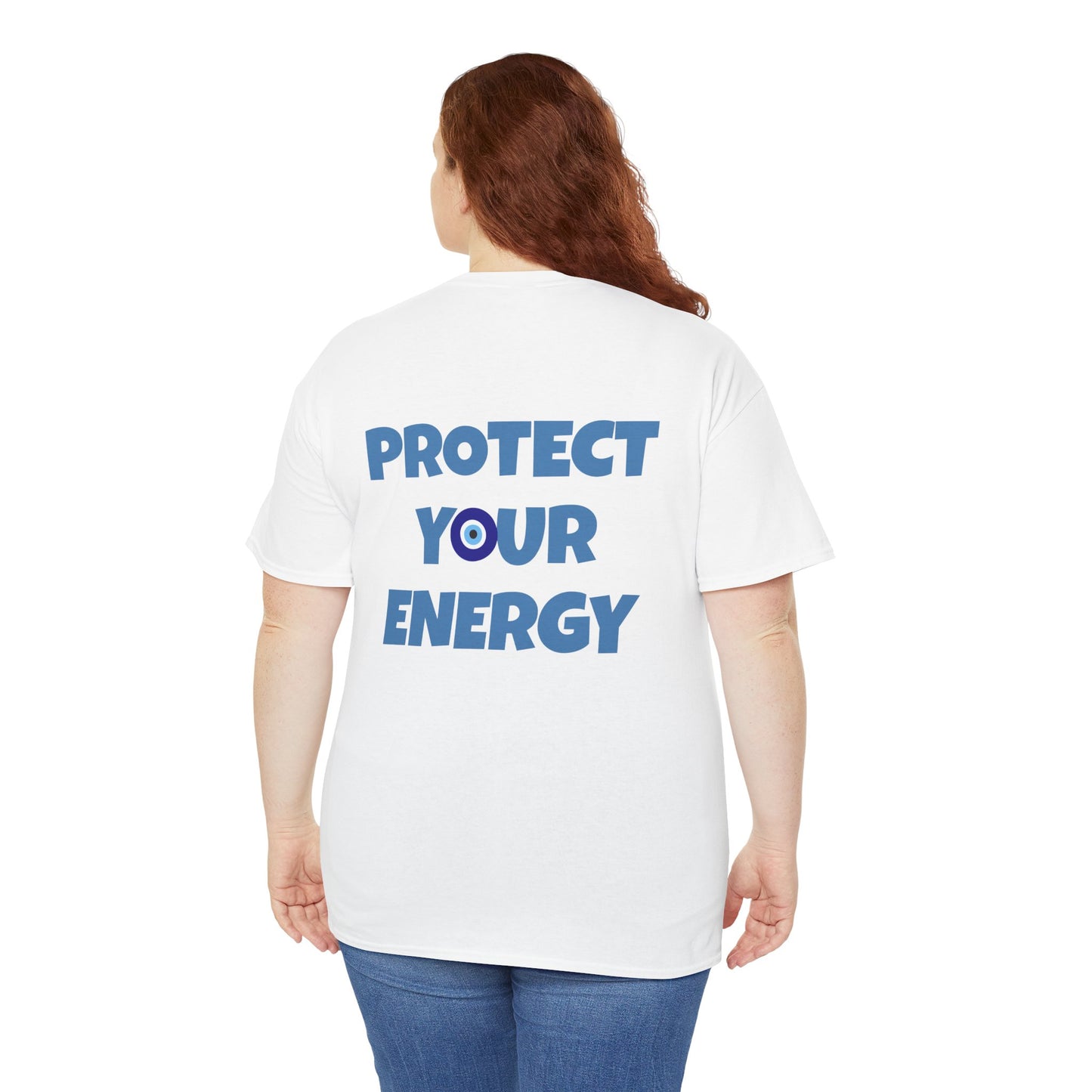 Evil Eye Graphic Tee – Unisex Casual Cotton T-Shirt | Protect Your Energy Shirt, Positive Vibes Apparel, Spiritual Gift - Wolf Aura Co