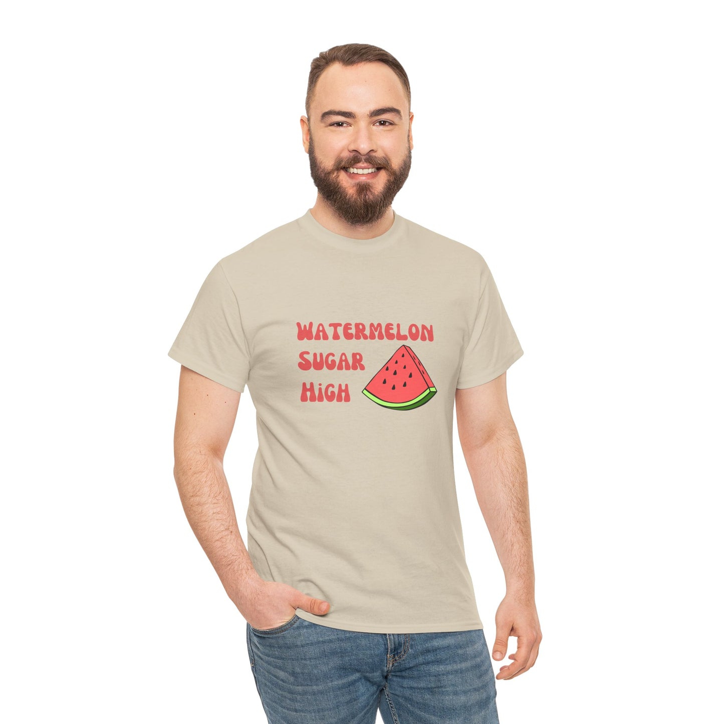 Watermelon Print Cotton T-Shirt