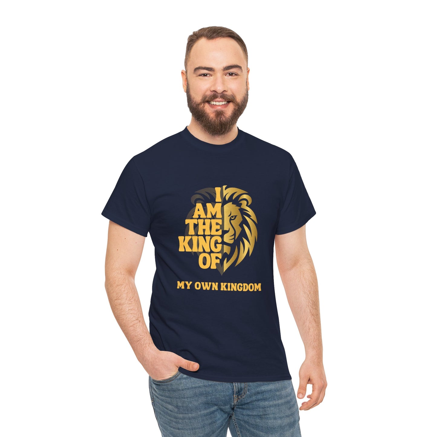 Lion Print Cotton T-Shirt – Fierce Graphic Tee, Casual Everyday Wear, Animal Lover Gift - Wolf Aura Co