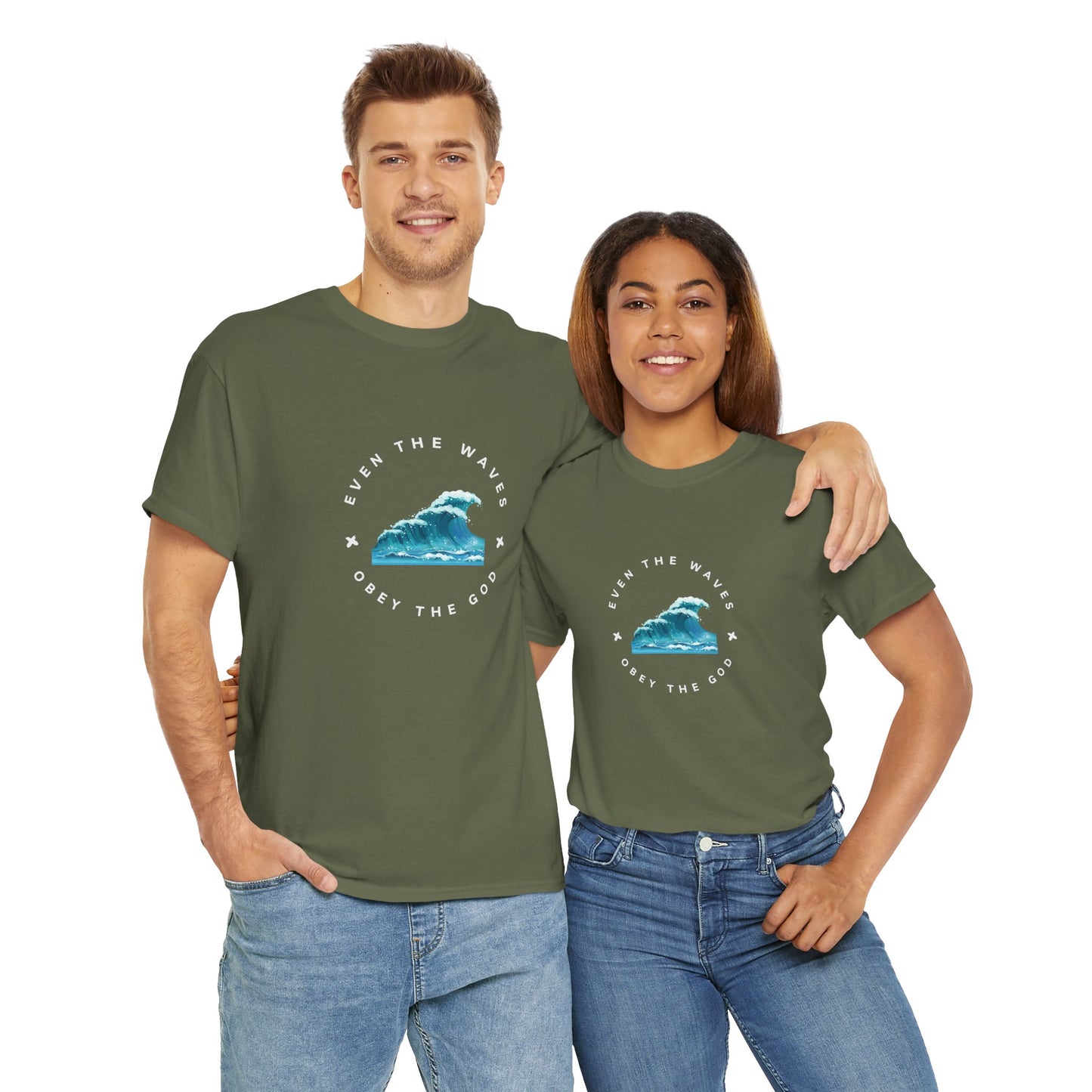 Wave Unisex Tee – Casual Cotton T-Shirt for Everyday Comfort - Wolf Aura Co