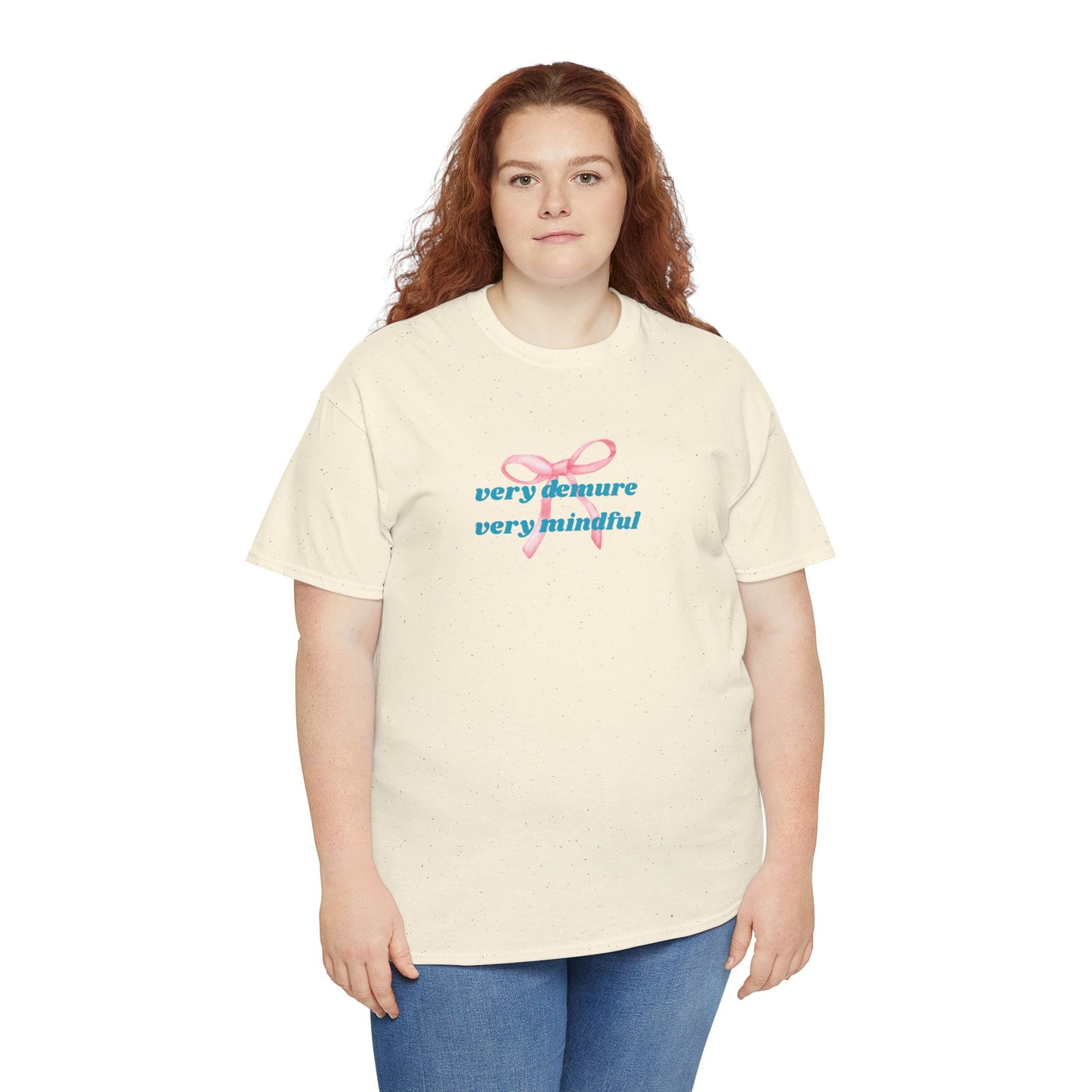 Very Demure, Very Mindful Print Tee – Cozy & Stylish - Wolf Aura Co