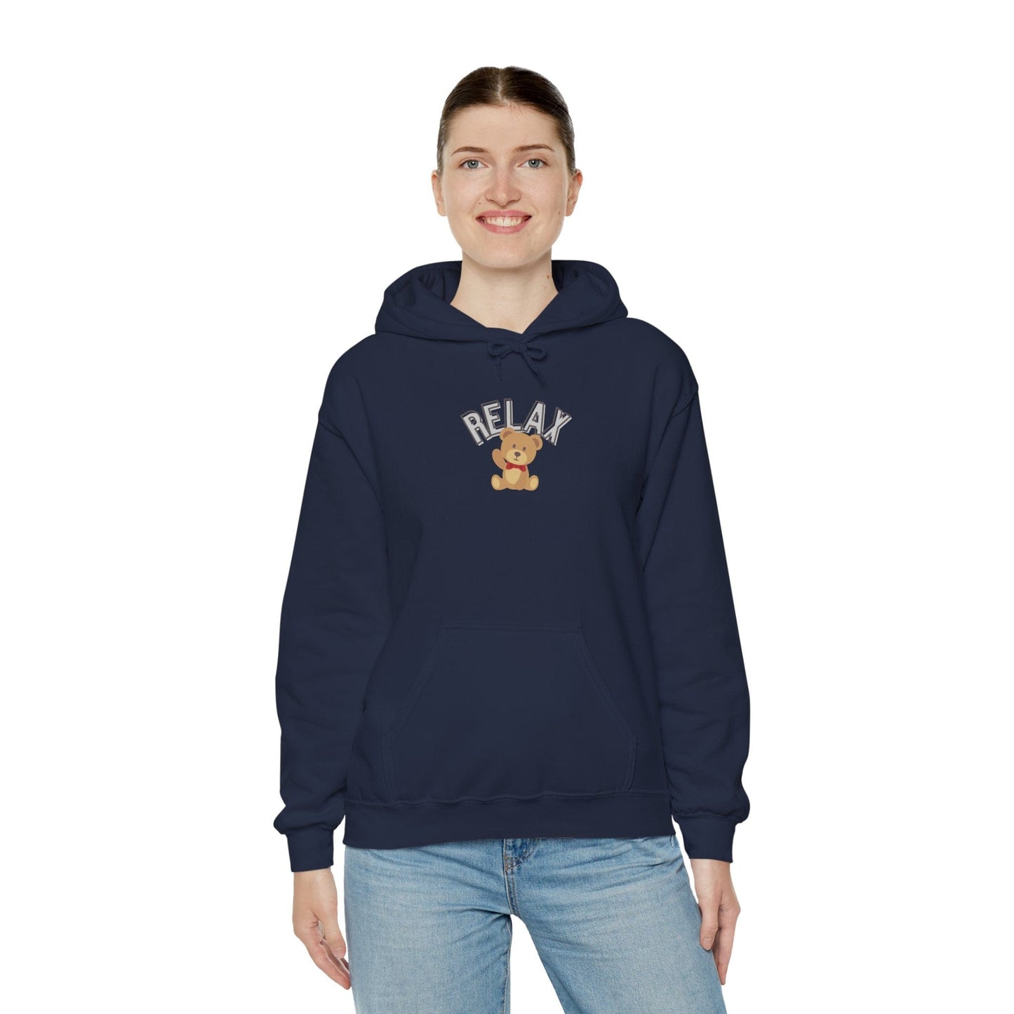 Teddy Bear Graphic Hoodie – Relaxation Sweatshirt for Men & Women - Wolf Aura Co