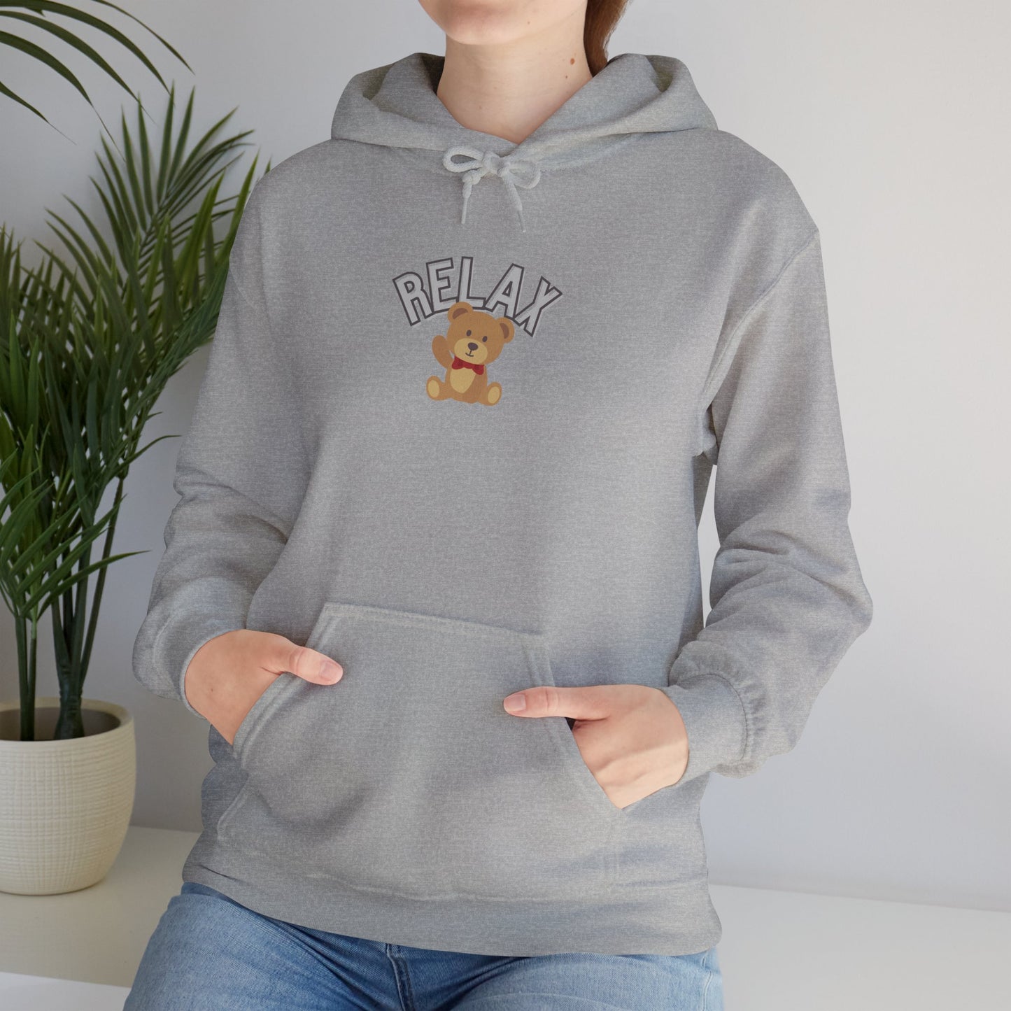 Teddy Bear Graphic Hoodie – Relaxation Sweatshirt for Men & Women - Wolf Aura Co