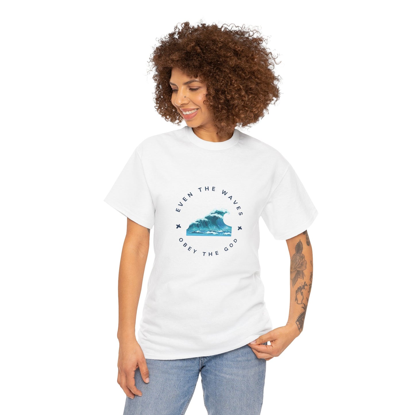 Wave Unisex Tee – Casual Cotton T-Shirt for Everyday Comfort - Wolf Aura Co
