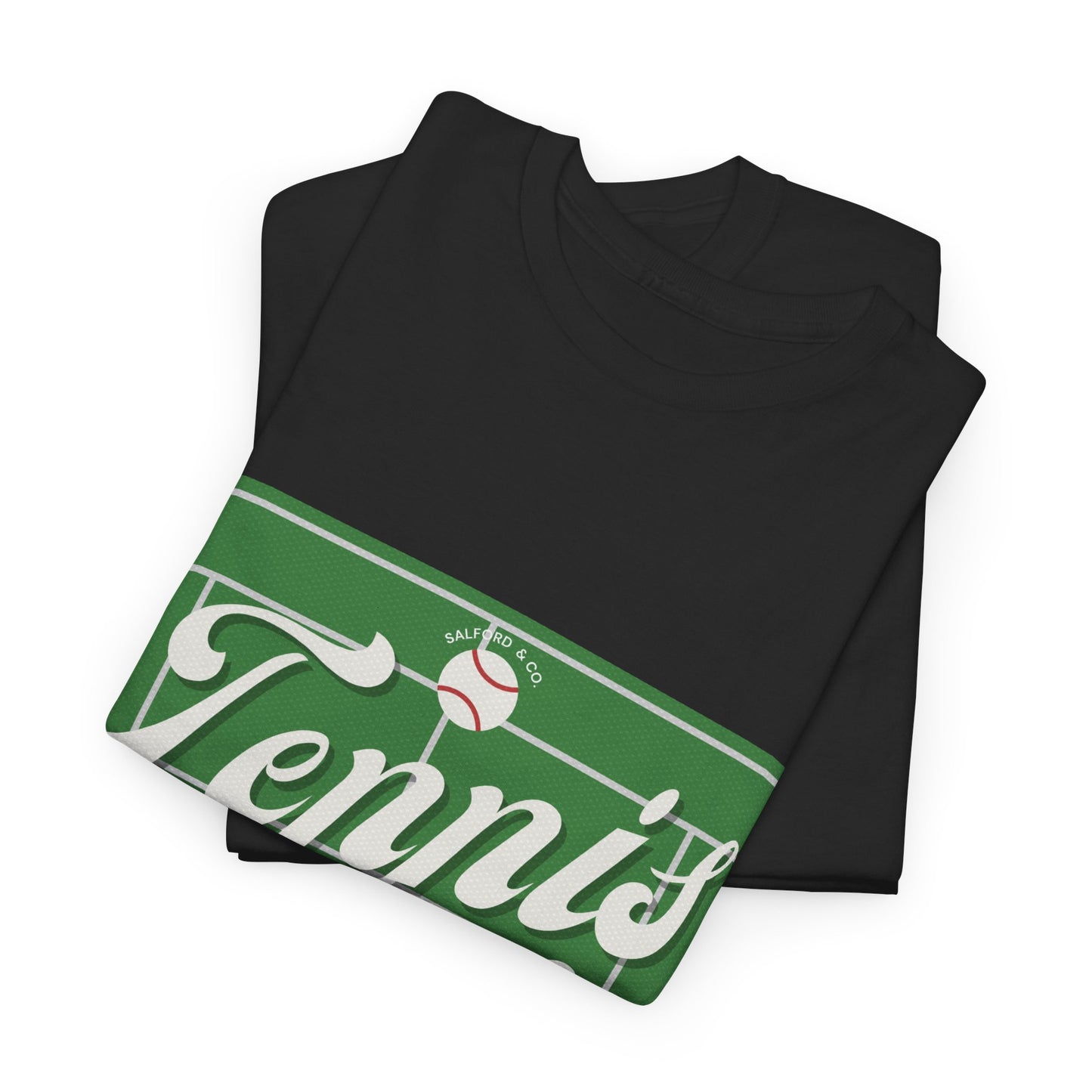 Tennis Print Tee - Unisex Cotton Tshirt for Sports Lovers