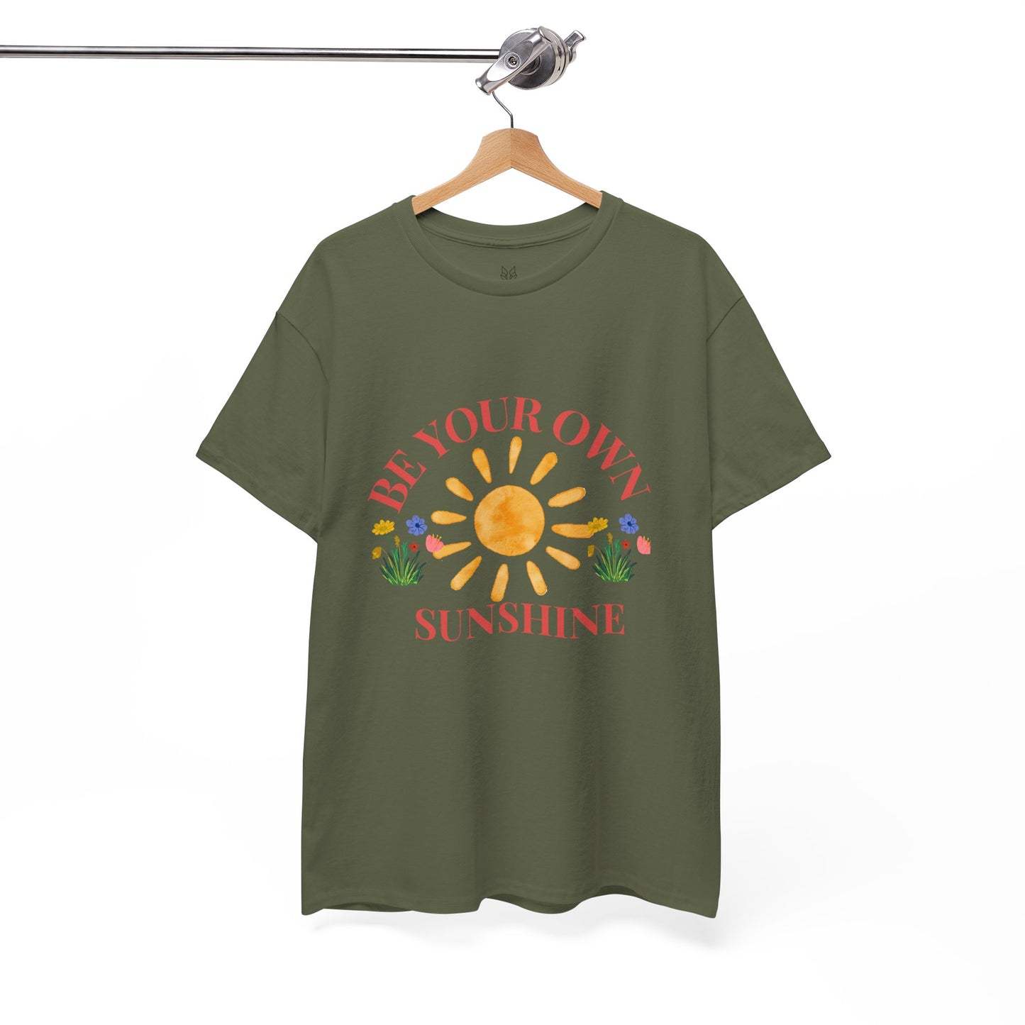 Be Your Own Sunshine Cotton T-Shirt – Positive Graphic Tee, Everyday Casual Wear, Uplifting Gift - Wolf Aura Co