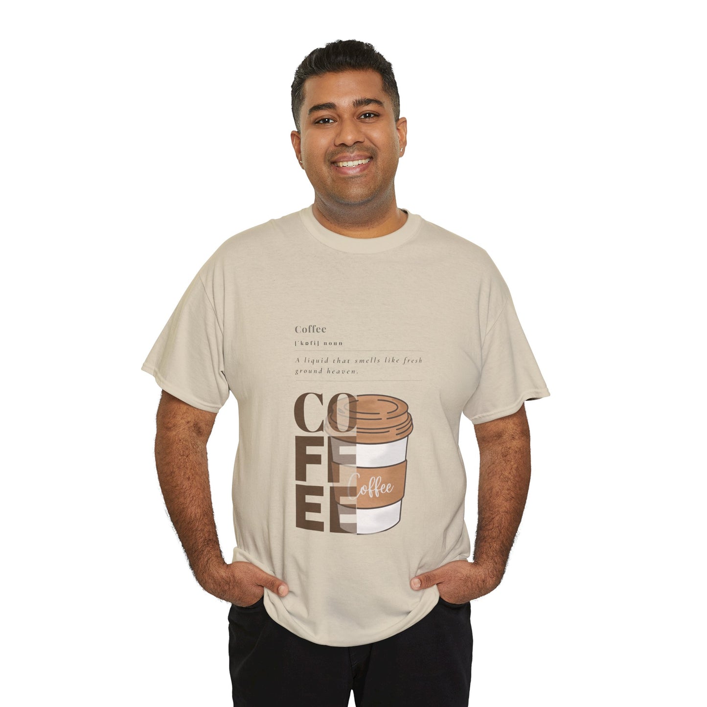 Fresh Brew Vibes Cotton T-Shirt – Casual Coffee Lovers Graphic Tee, Everyday Comfort, Barista Gift - Wolf Aura Co