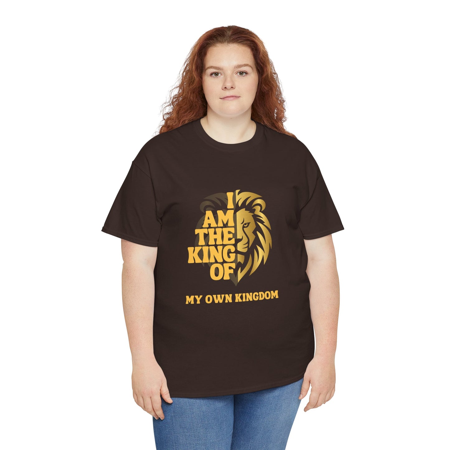 Lion Print Cotton T-Shirt – Fierce Graphic Tee, Casual Everyday Wear, Animal Lover Gift - Wolf Aura Co