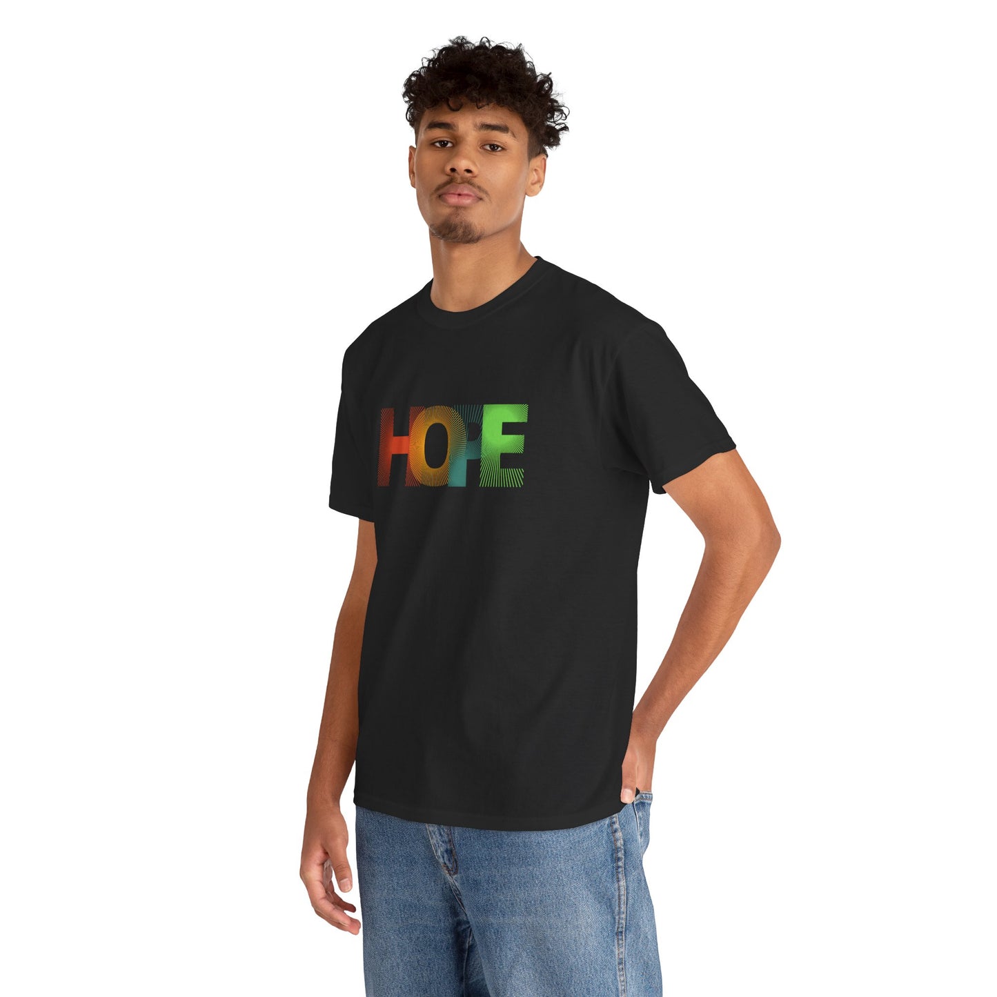 Unisex Hope Graphic Tee – Motivational Casual Wear - Wolf Aura Co