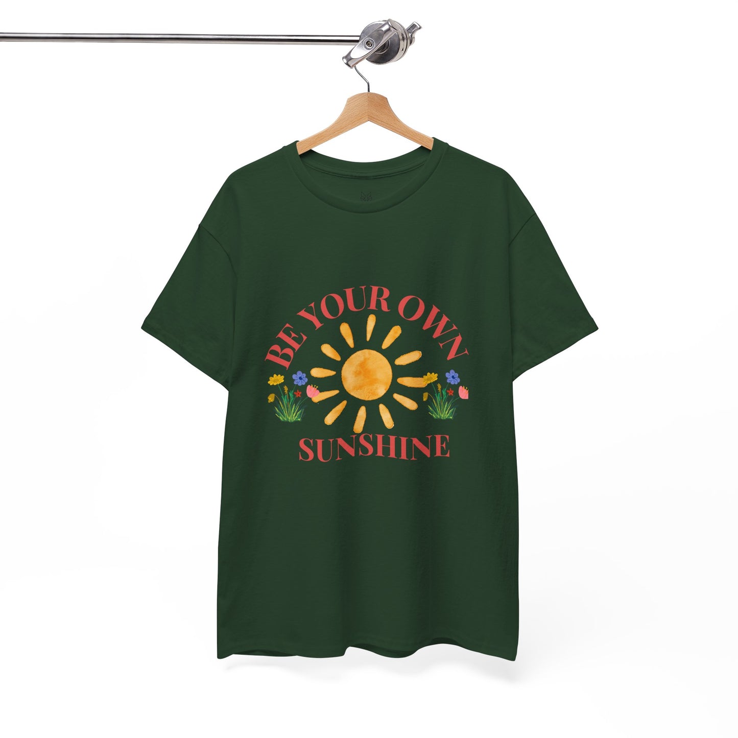 Be Your Own Sunshine Cotton T-Shirt – Positive Graphic Tee, Everyday Casual Wear, Uplifting Gift - Wolf Aura Co