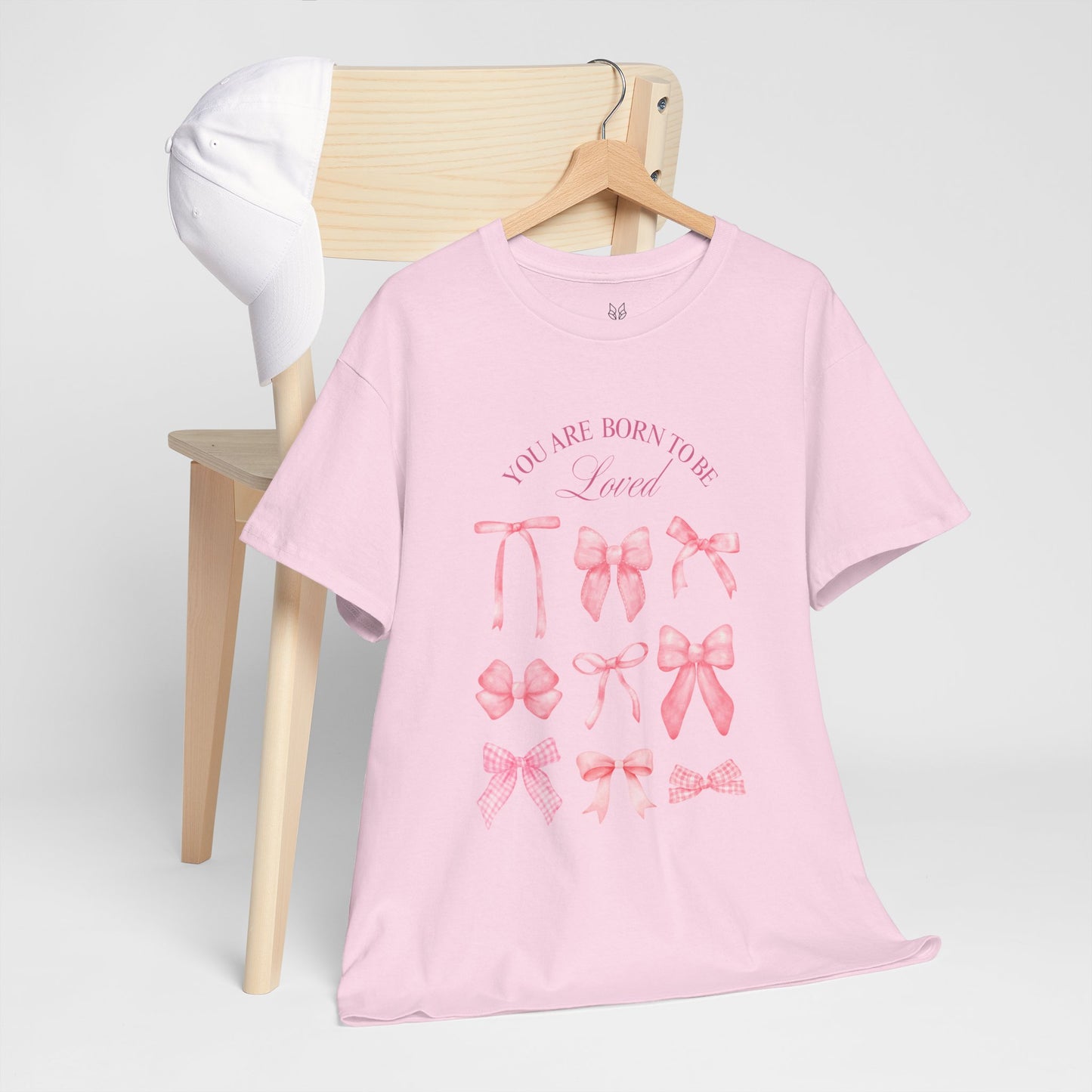 Cute Bow Cotton T-Shirt – Casual Graphic Tee, Everyday Comfort, Gift for Her - Wolf Aura Co