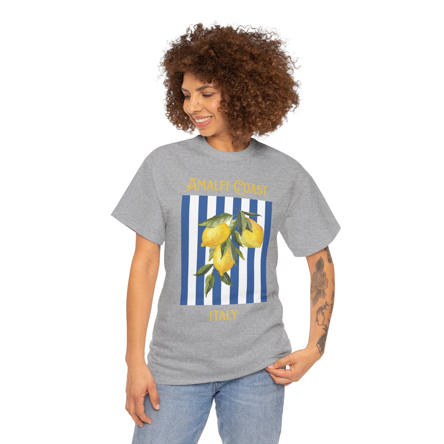 Unisex Amalfi Coast T-Shirt – Casual Coastal Graphic Tee - Wolf Aura Co