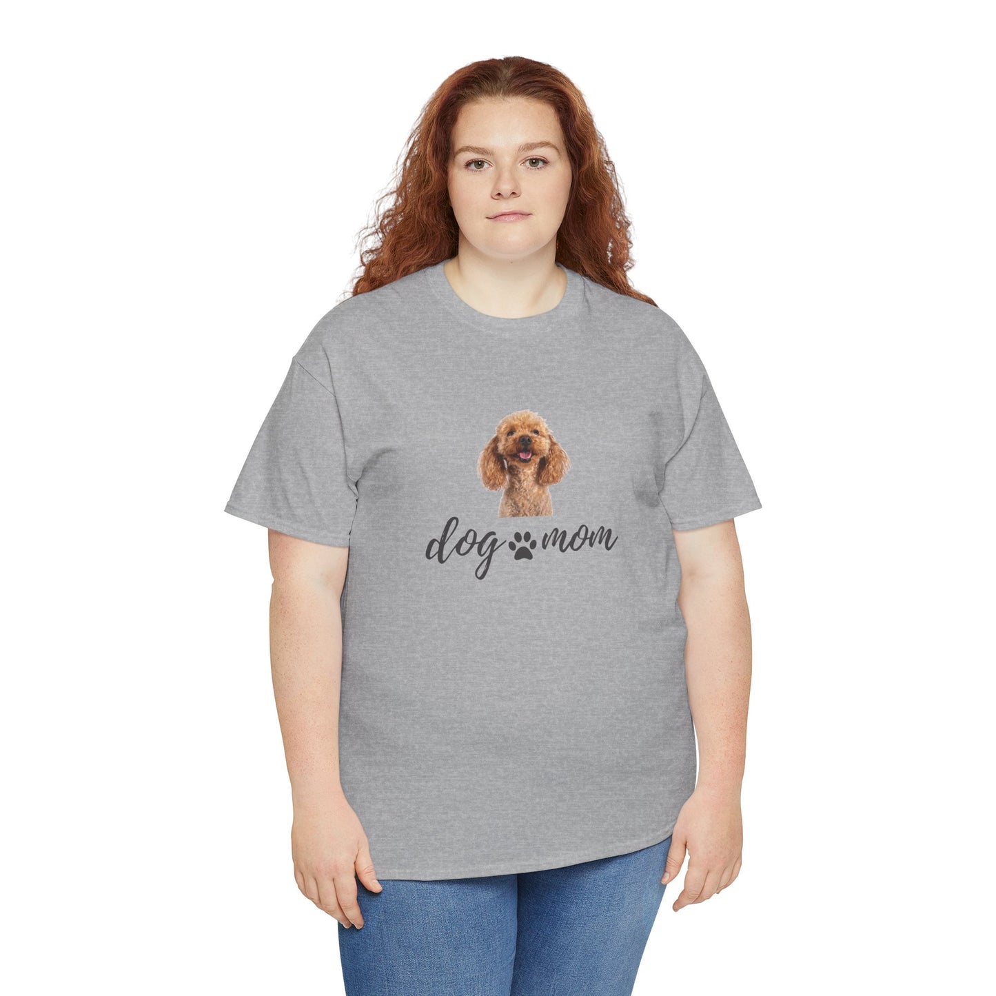 Dog Print Cotton T-Shirt – Cute Casual Tee for Dog Moms | Gift for Dog Lovers, Everyday Comfort, Pet Parent Apparel - Wolf Aura Co