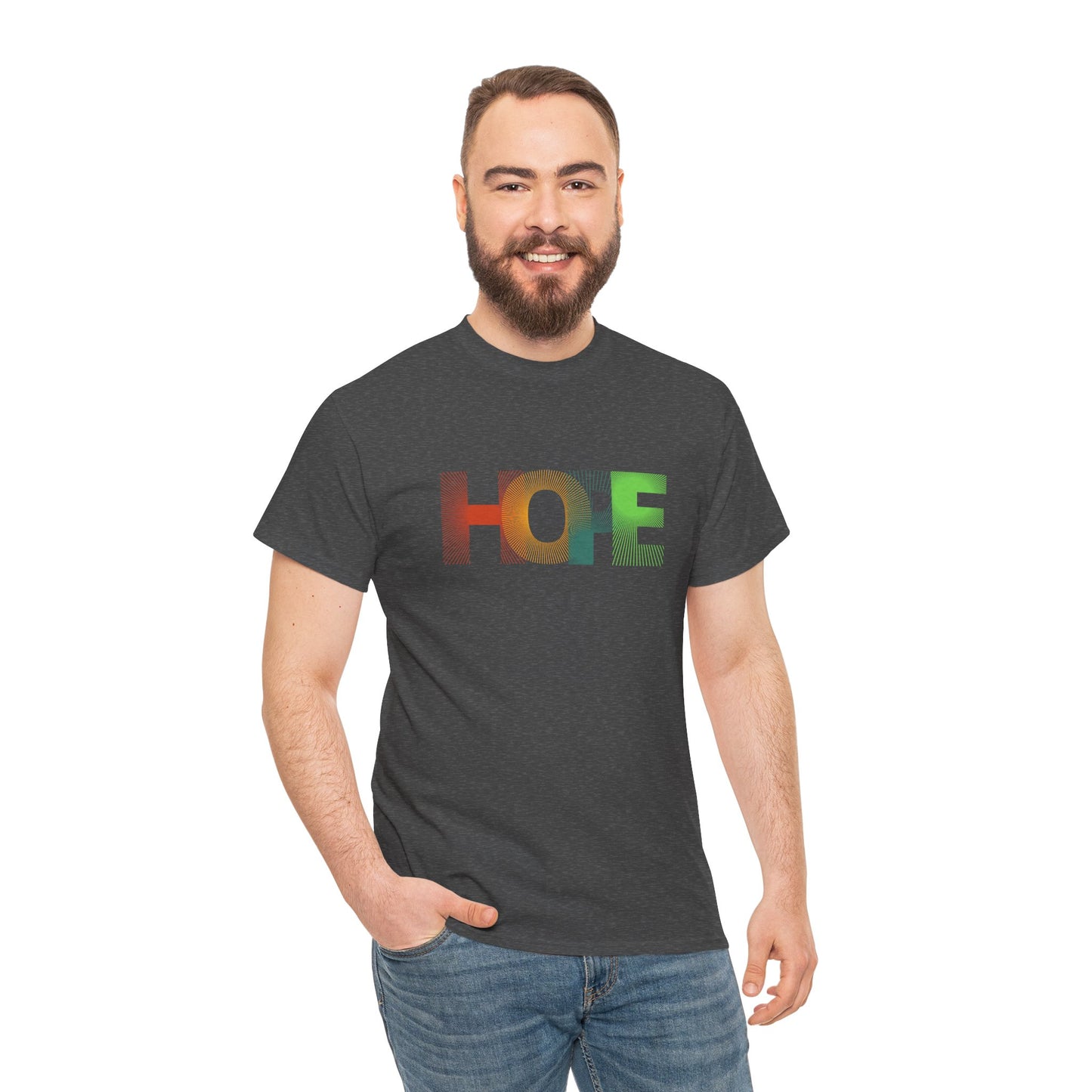 Unisex Hope Graphic Tee – Motivational Casual Wear - Wolf Aura Co