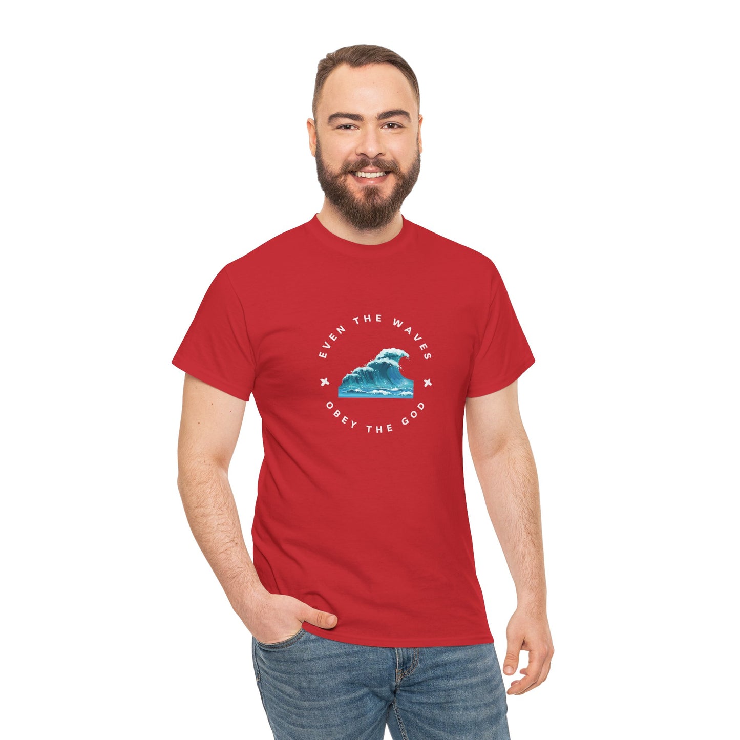 Wave Unisex Tee – Casual Cotton T-Shirt for Everyday Comfort - Wolf Aura Co