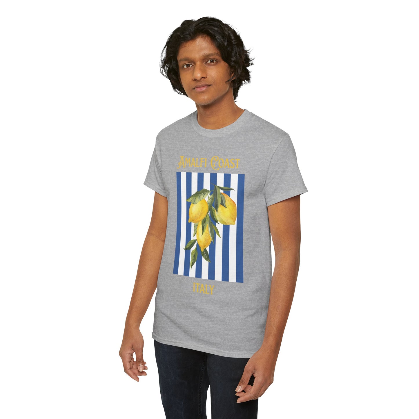 Unisex Amalfi Coast T-Shirt – Casual Coastal Graphic Tee - Wolf Aura Co
