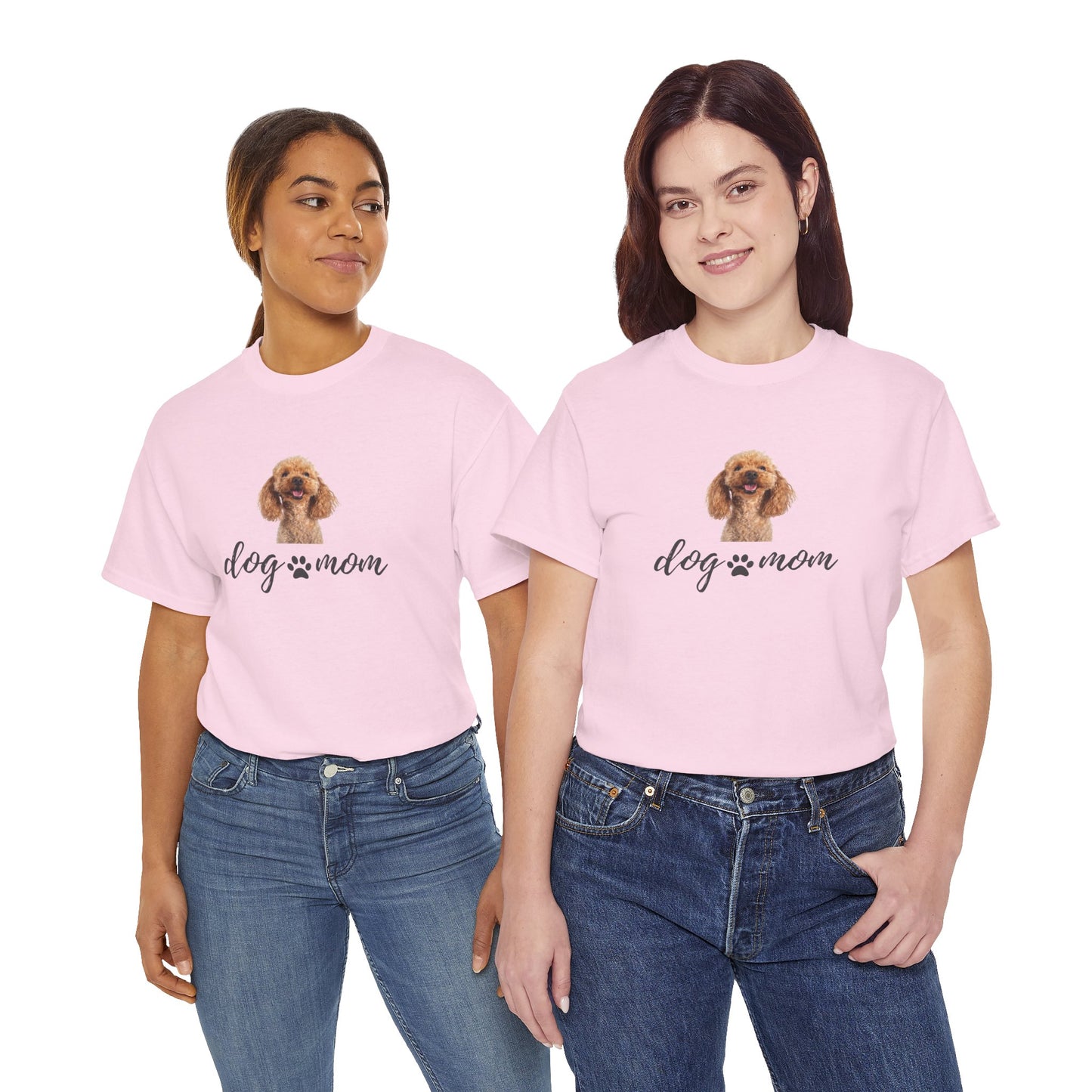 Dog Print Cotton T-Shirt – Cute Casual Tee for Dog Moms | Gift for Dog Lovers, Everyday Comfort, Pet Parent Apparel - Wolf Aura Co