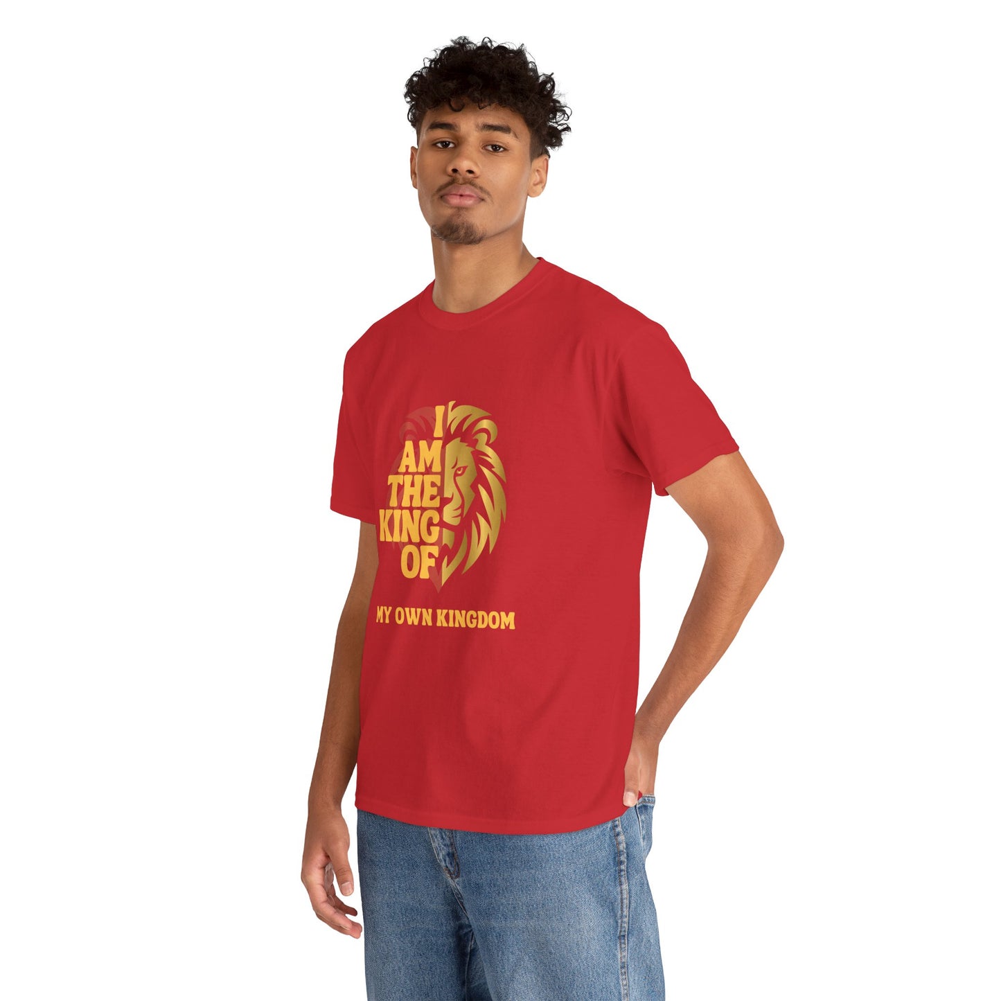 Lion Print Cotton T-Shirt – Fierce Graphic Tee, Casual Everyday Wear, Animal Lover Gift - Wolf Aura Co