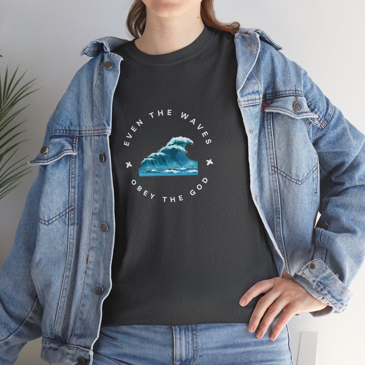 Wave Unisex Tee – Casual Cotton T-Shirt for Everyday Comfort - Wolf Aura Co