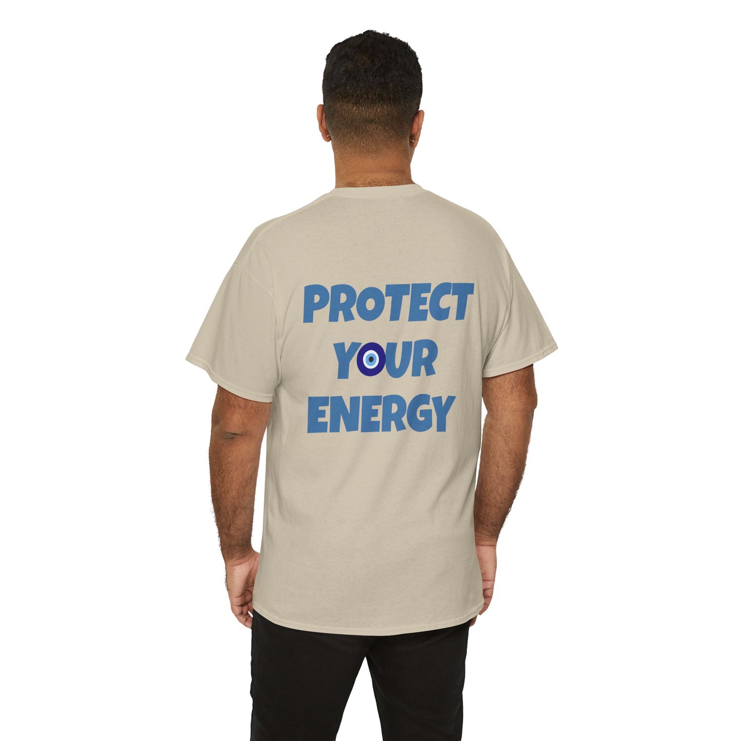 Evil Eye Graphic Tee – Unisex Casual Cotton T-Shirt | Protect Your Energy Shirt, Positive Vibes Apparel, Spiritual Gift - Wolf Aura Co