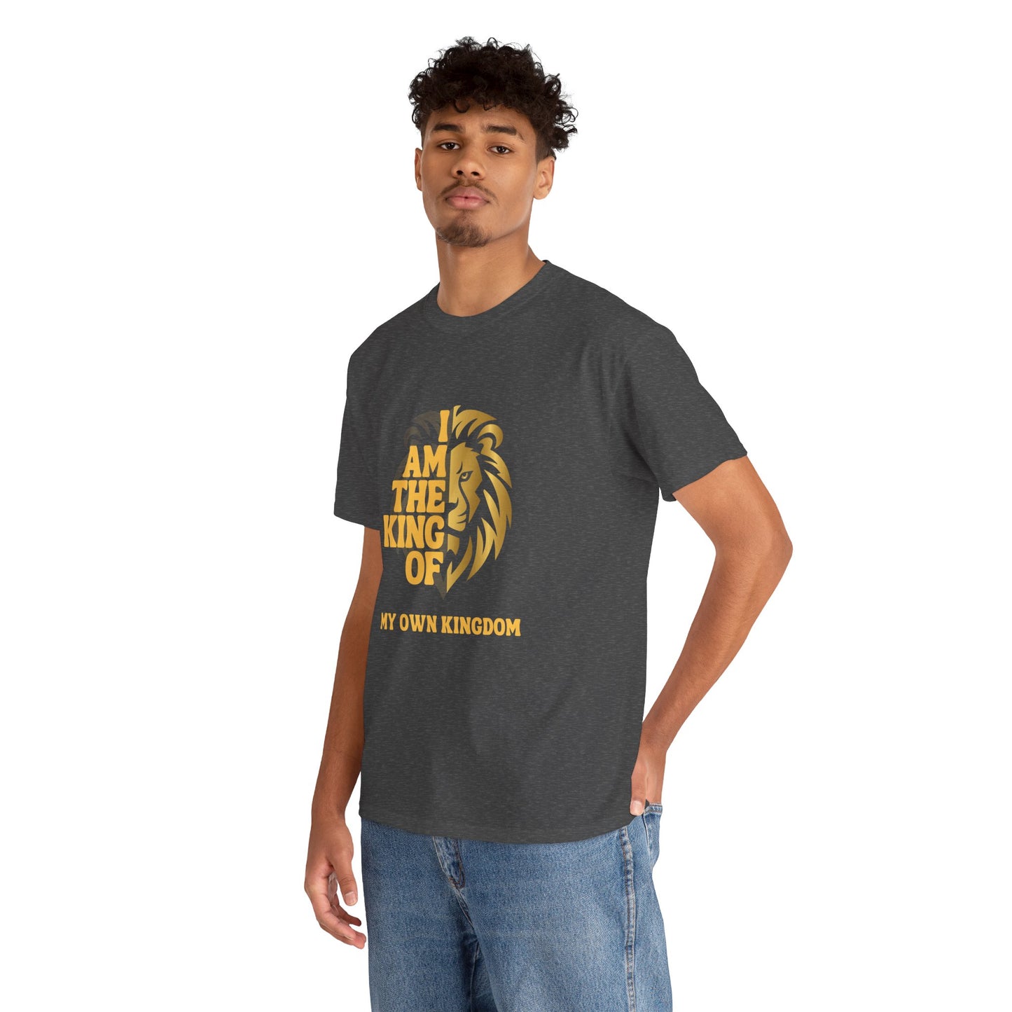 Lion Print Cotton T-Shirt – Fierce Graphic Tee, Casual Everyday Wear, Animal Lover Gift - Wolf Aura Co
