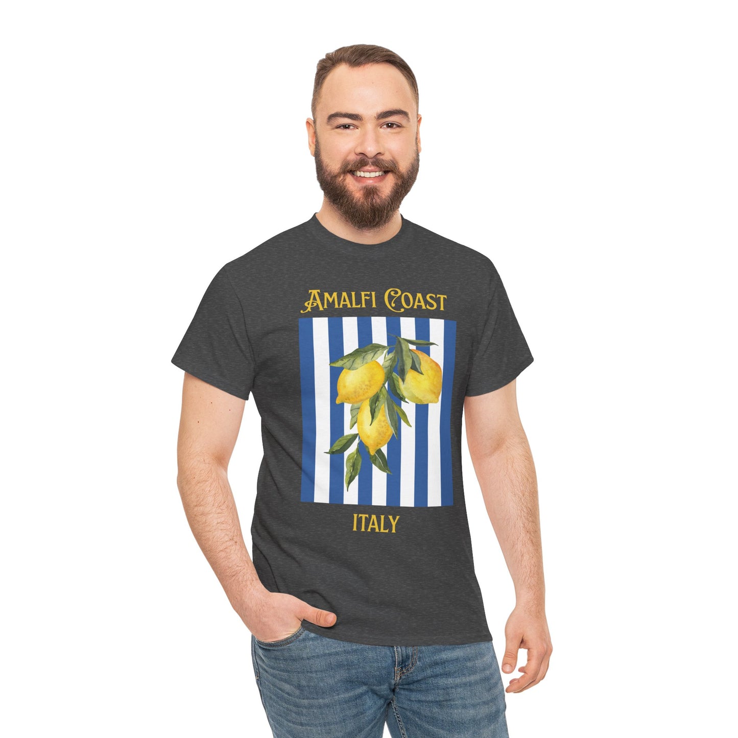 Unisex Amalfi Coast T-Shirt – Casual Coastal Graphic Tee - Wolf Aura Co