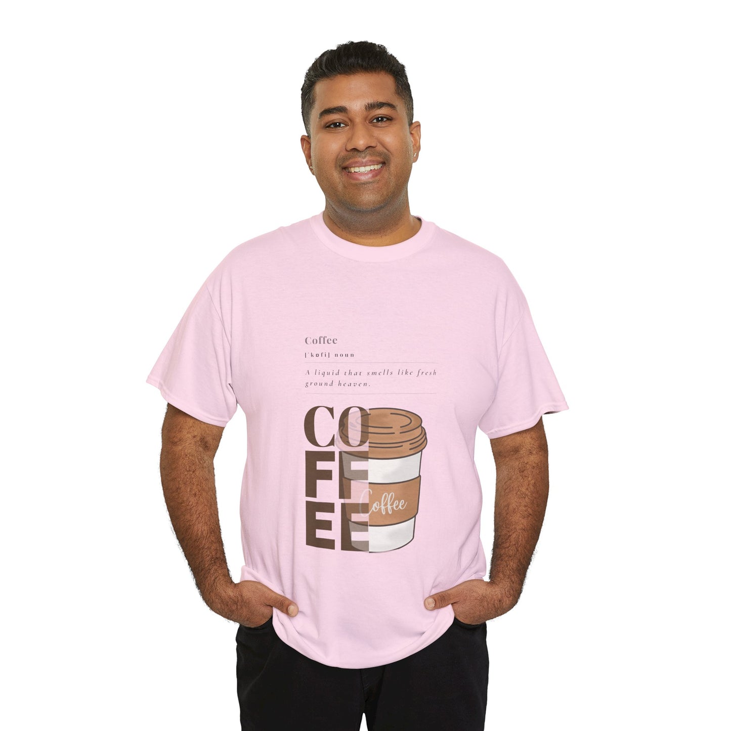 Fresh Brew Vibes Cotton T-Shirt – Casual Coffee Lovers Graphic Tee, Everyday Comfort, Barista Gift - Wolf Aura Co
