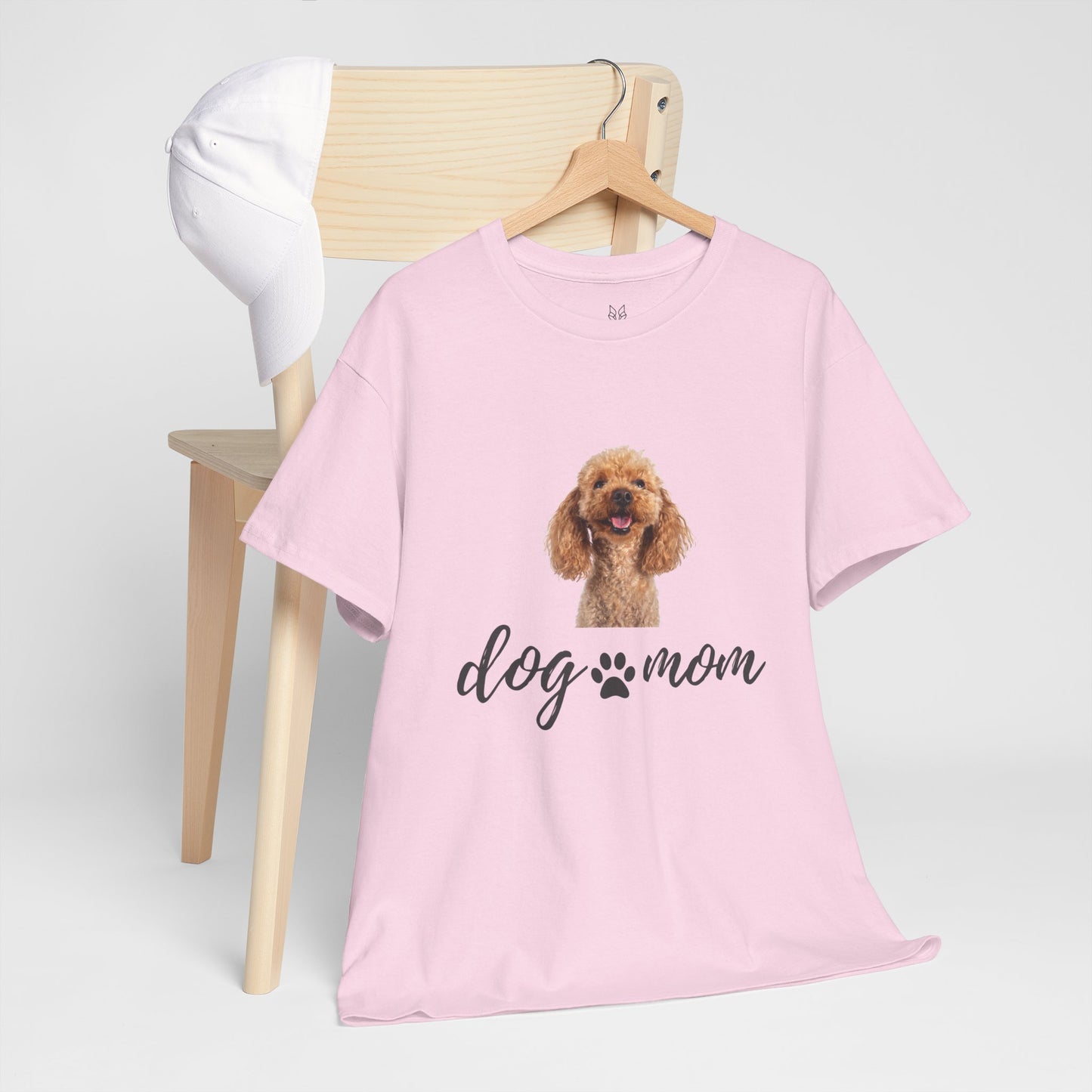 Dog Mom Cotton Tee – Casual &Comfy Gift for Pet Lovers | Wolf Aura