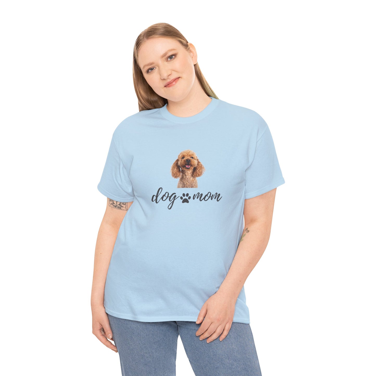 Dog Print Cotton T-Shirt – Cute Casual Tee for Dog Moms | Gift for Dog Lovers, Everyday Comfort, Pet Parent Apparel - Wolf Aura Co