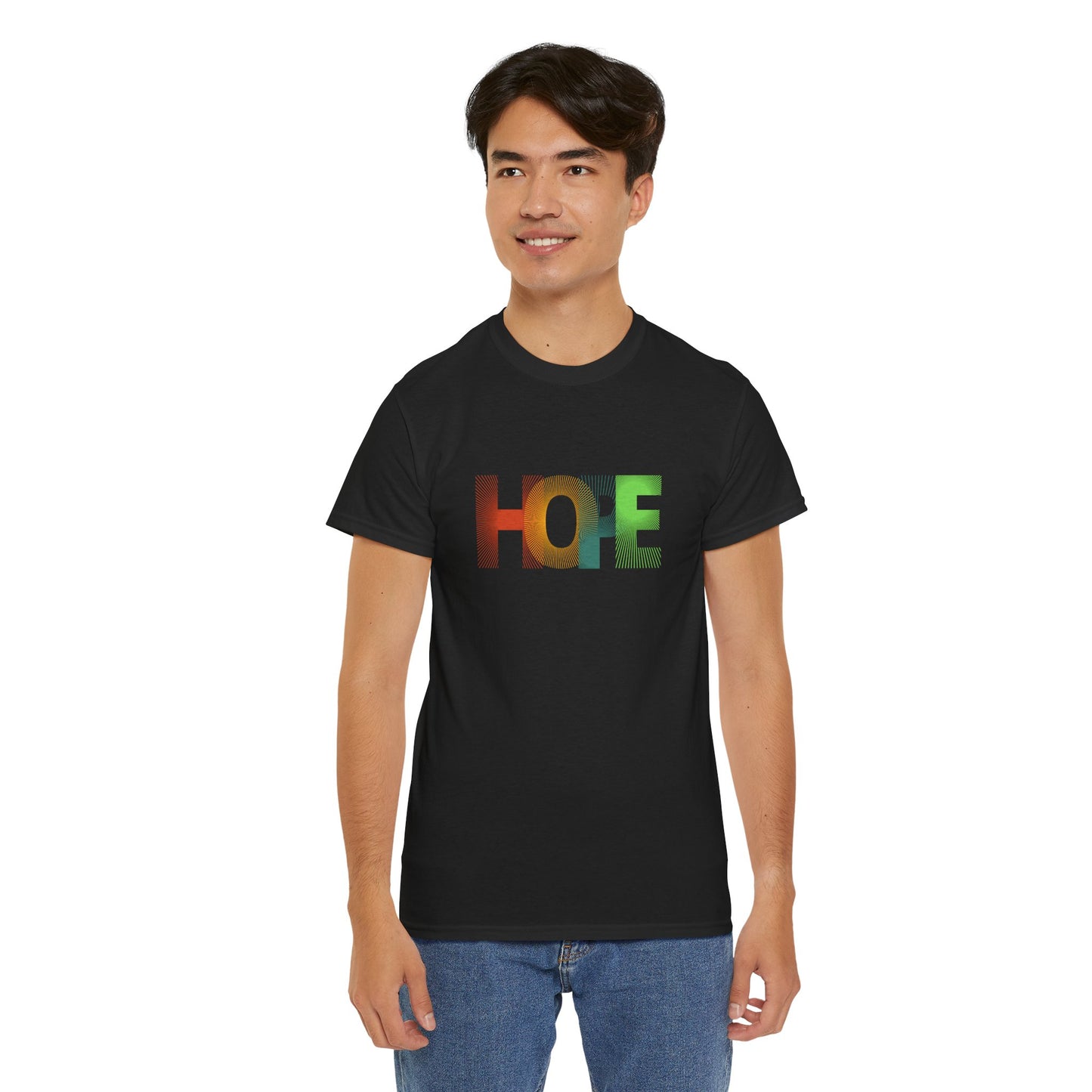 Unisex Hope Graphic Tee – Motivational Casual Wear - Wolf Aura Co