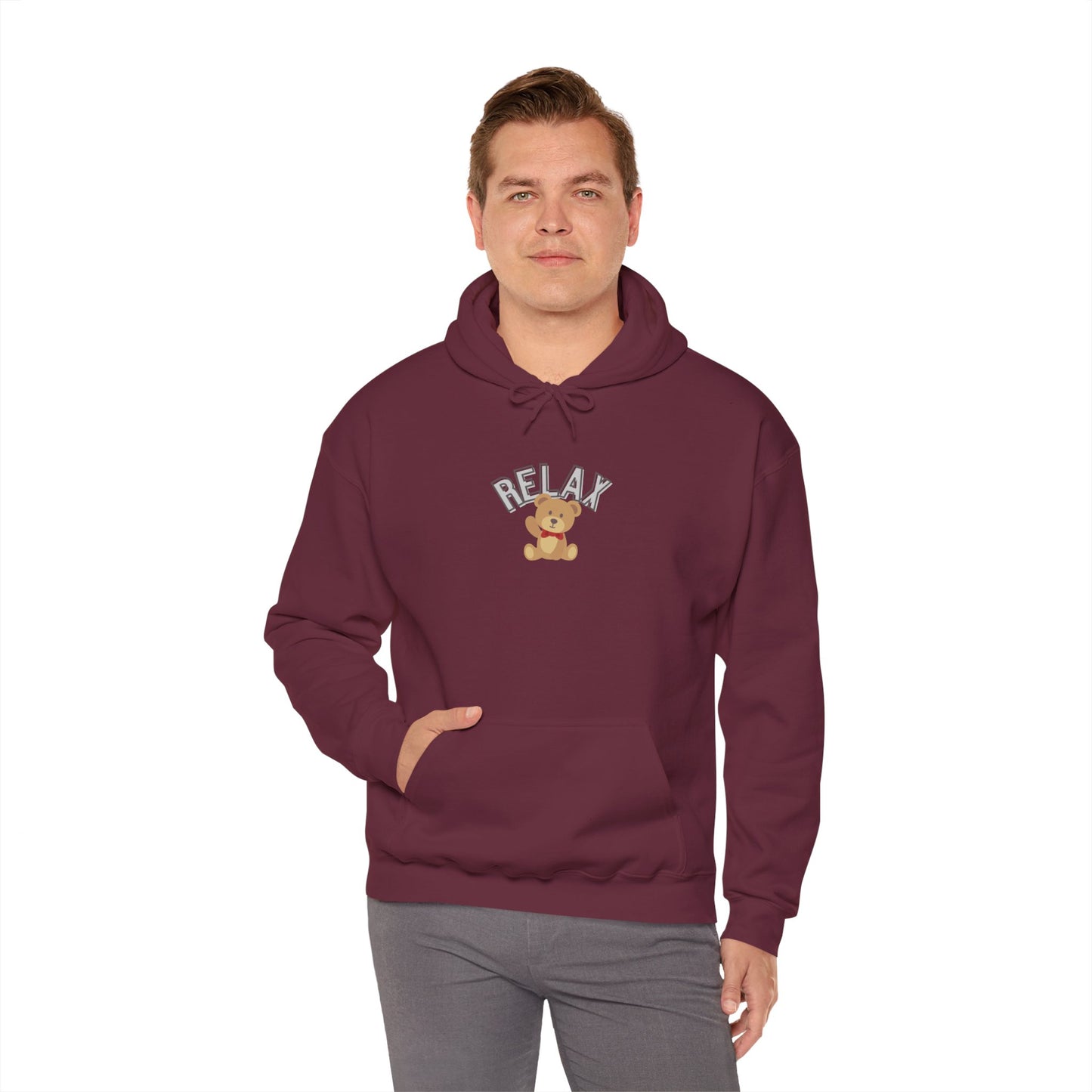 Teddy Bear Graphic Hoodie – Relaxation Sweatshirt for Men & Women - Wolf Aura Co